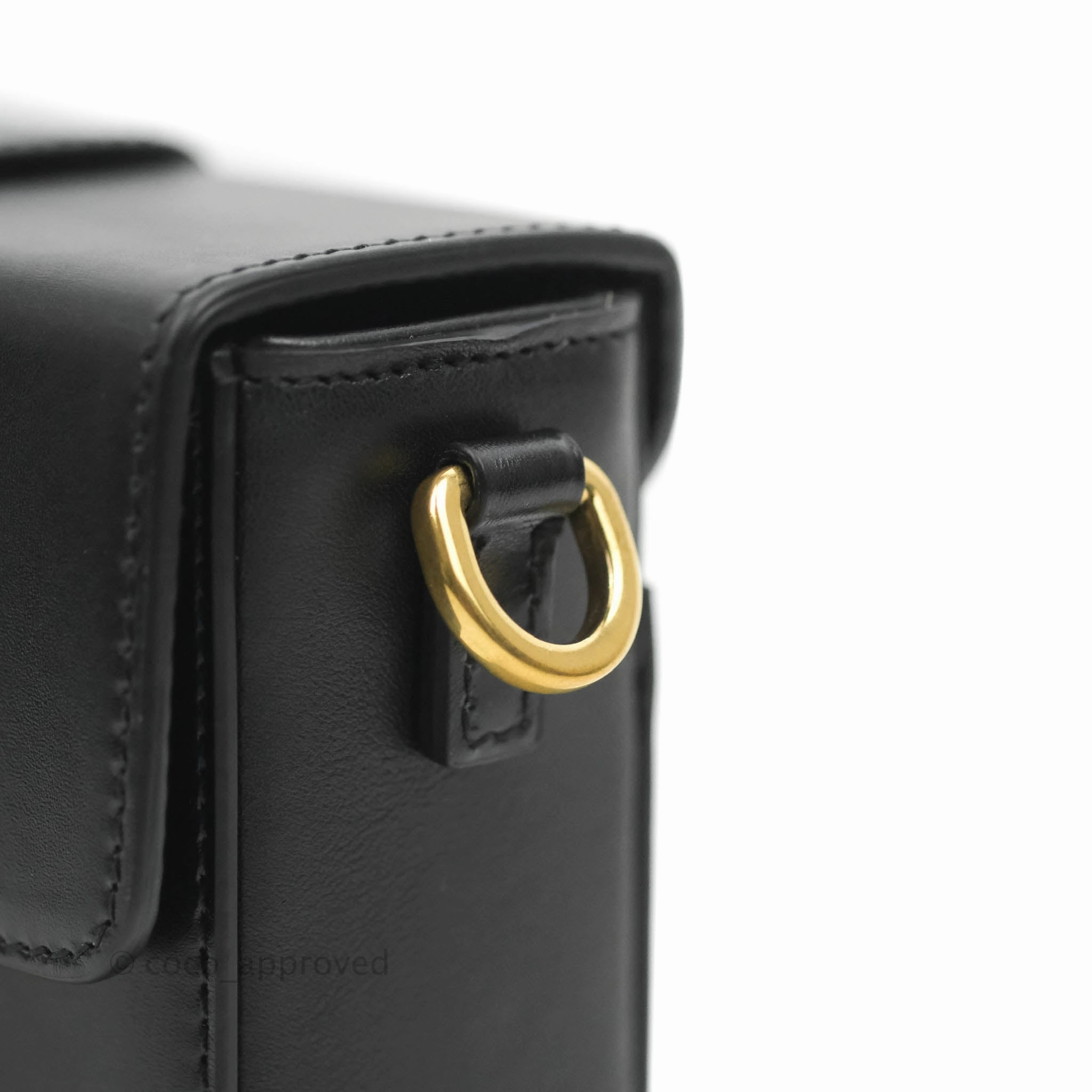 Christian Dior 30 Montaigne Box Bag Black Calfskin Gold Hardware