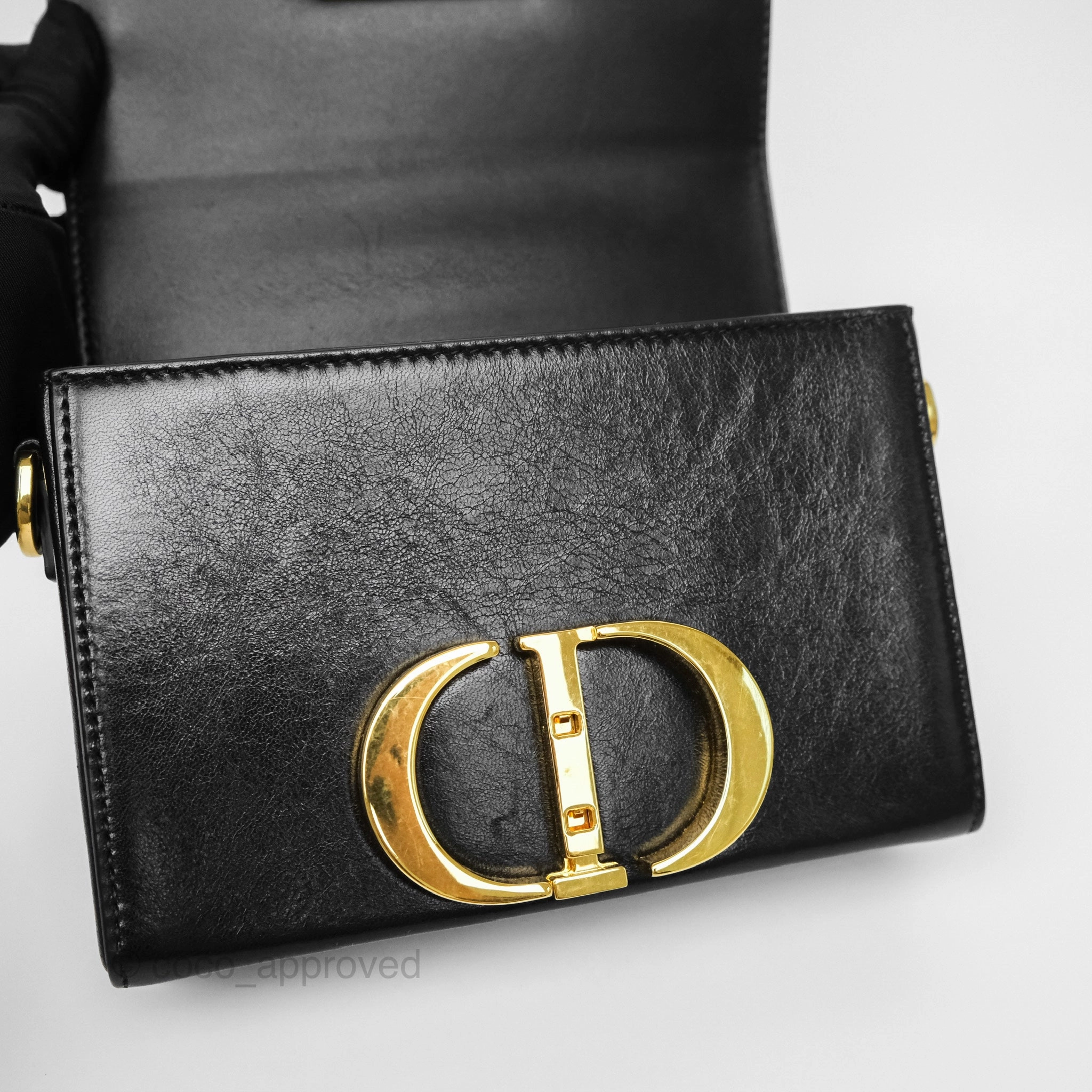 Christian Dior 30 Montaigne Box Bag Black