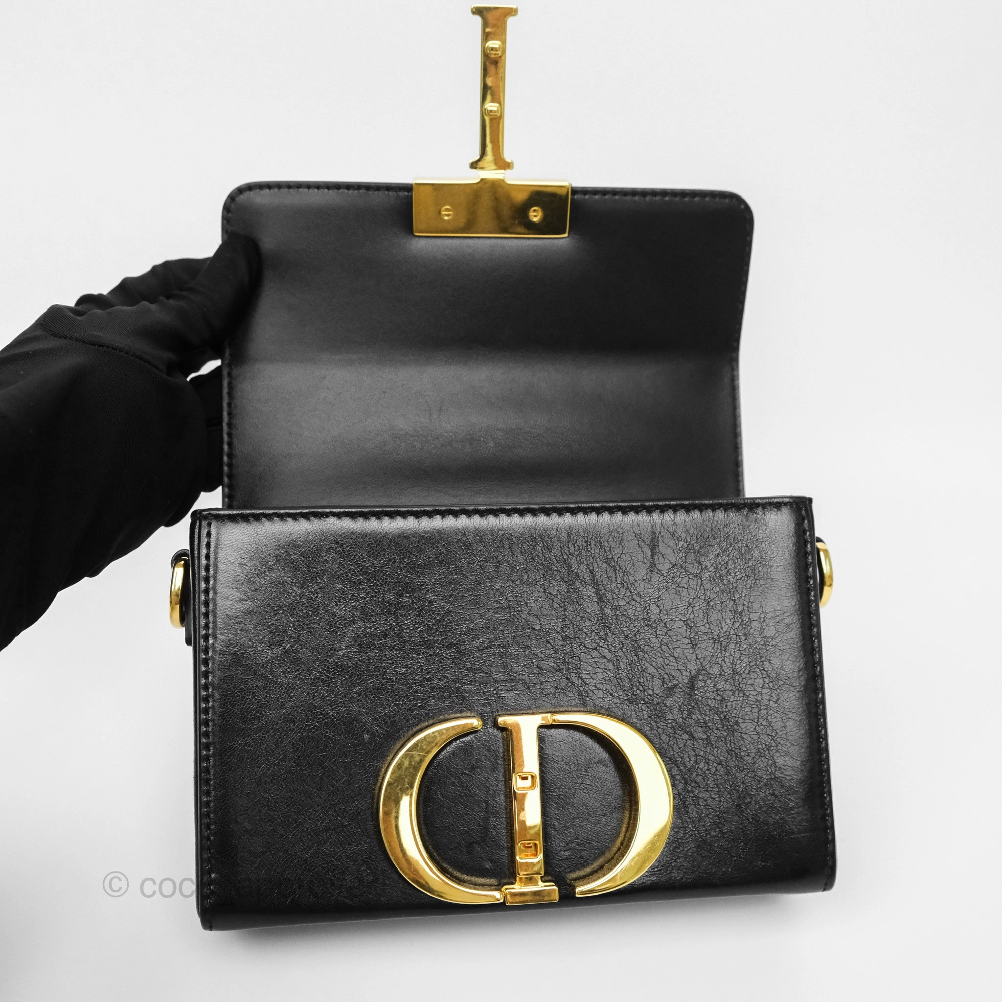 Christian Dior 30 Montaigne Box Bag Black
