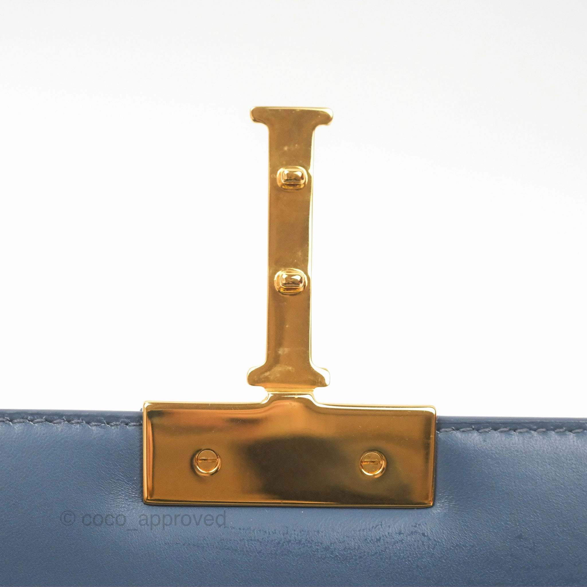 Christian Dior 30 Montaigne Box Bag Blue Calfskin