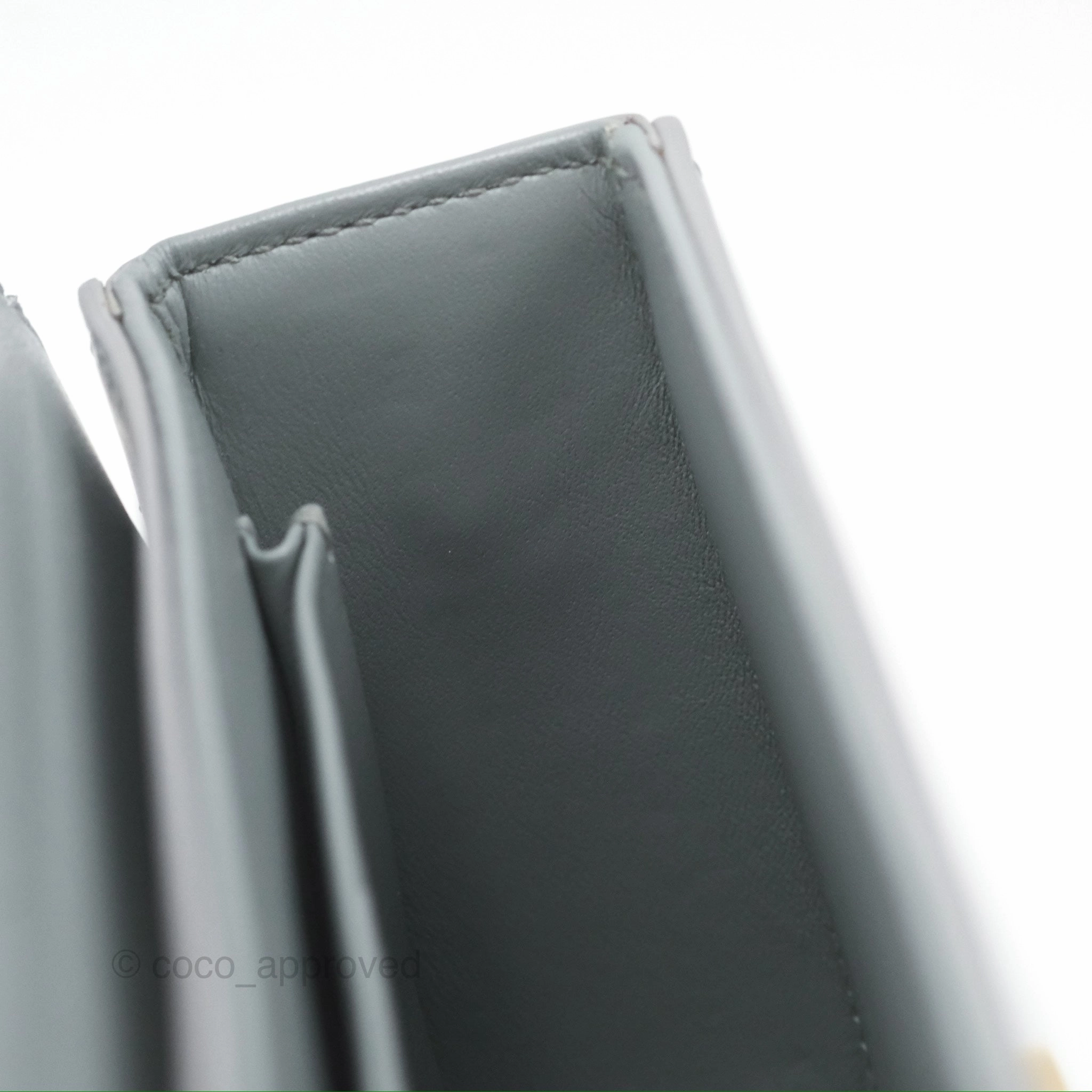 Christian Dior 30 Montaigne Box Bag Grey Calfskin
