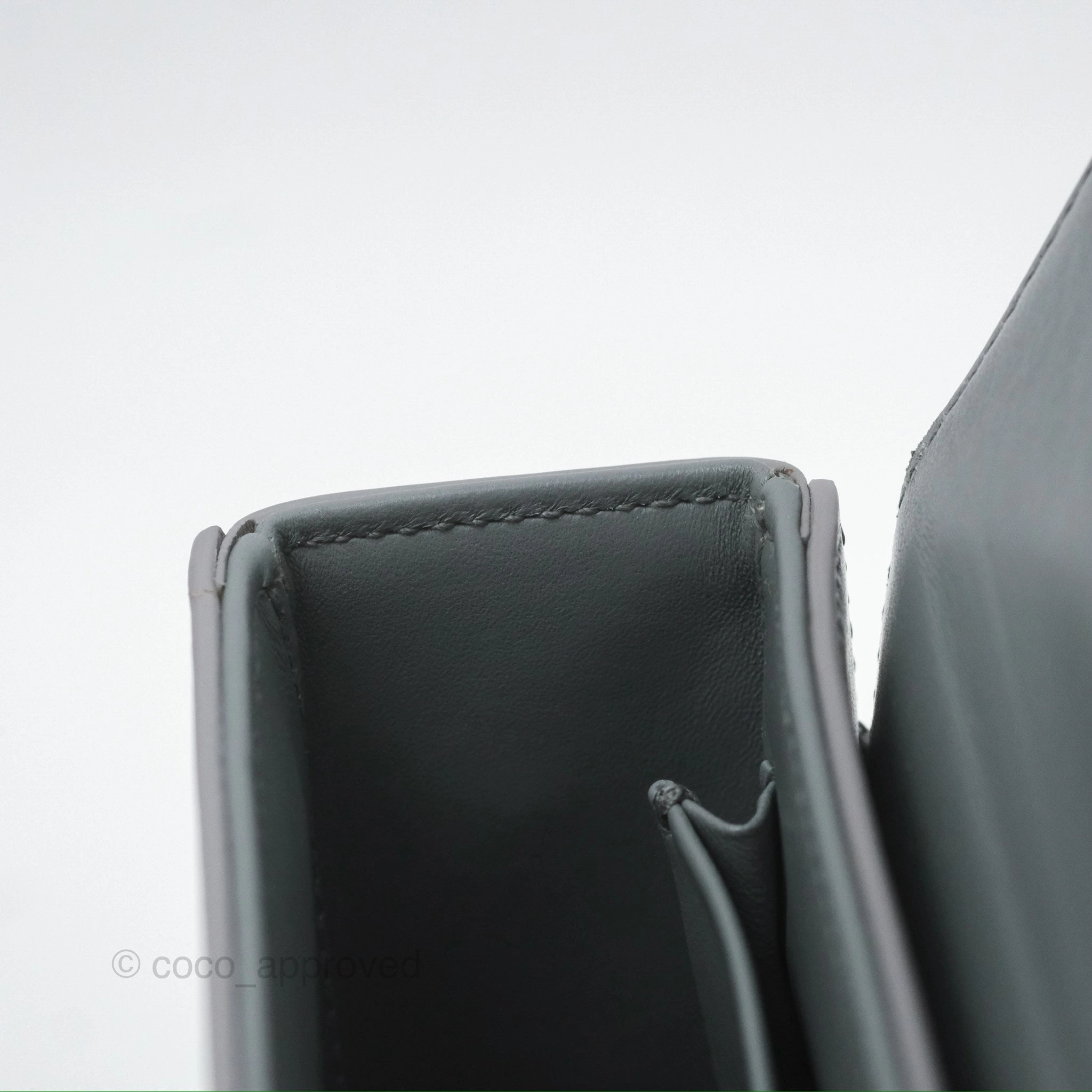 Christian Dior 30 Montaigne Box Bag Grey Calfskin