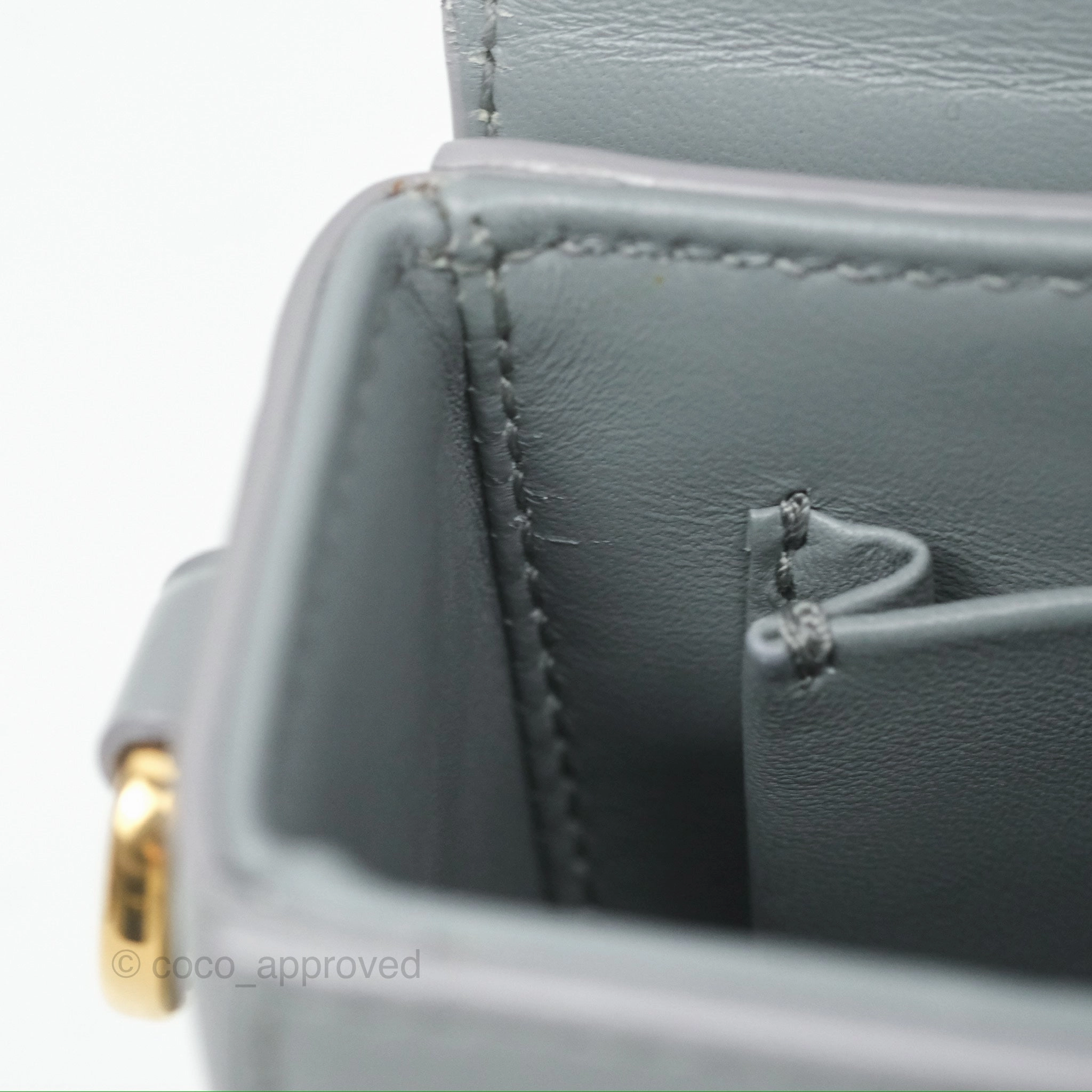 Christian Dior 30 Montaigne Box Bag Grey Calfskin