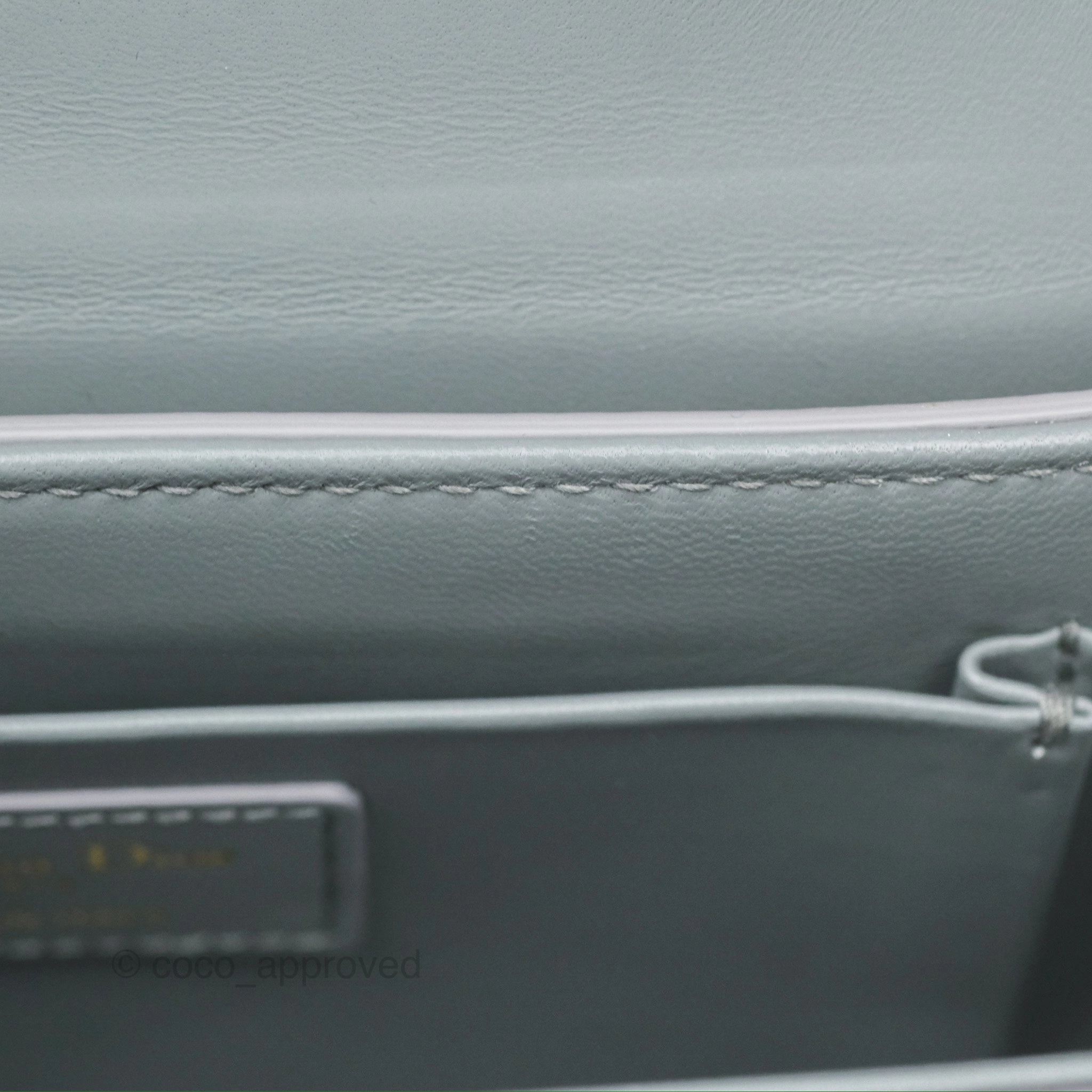 Christian Dior 30 Montaigne Box Bag Grey Calfskin