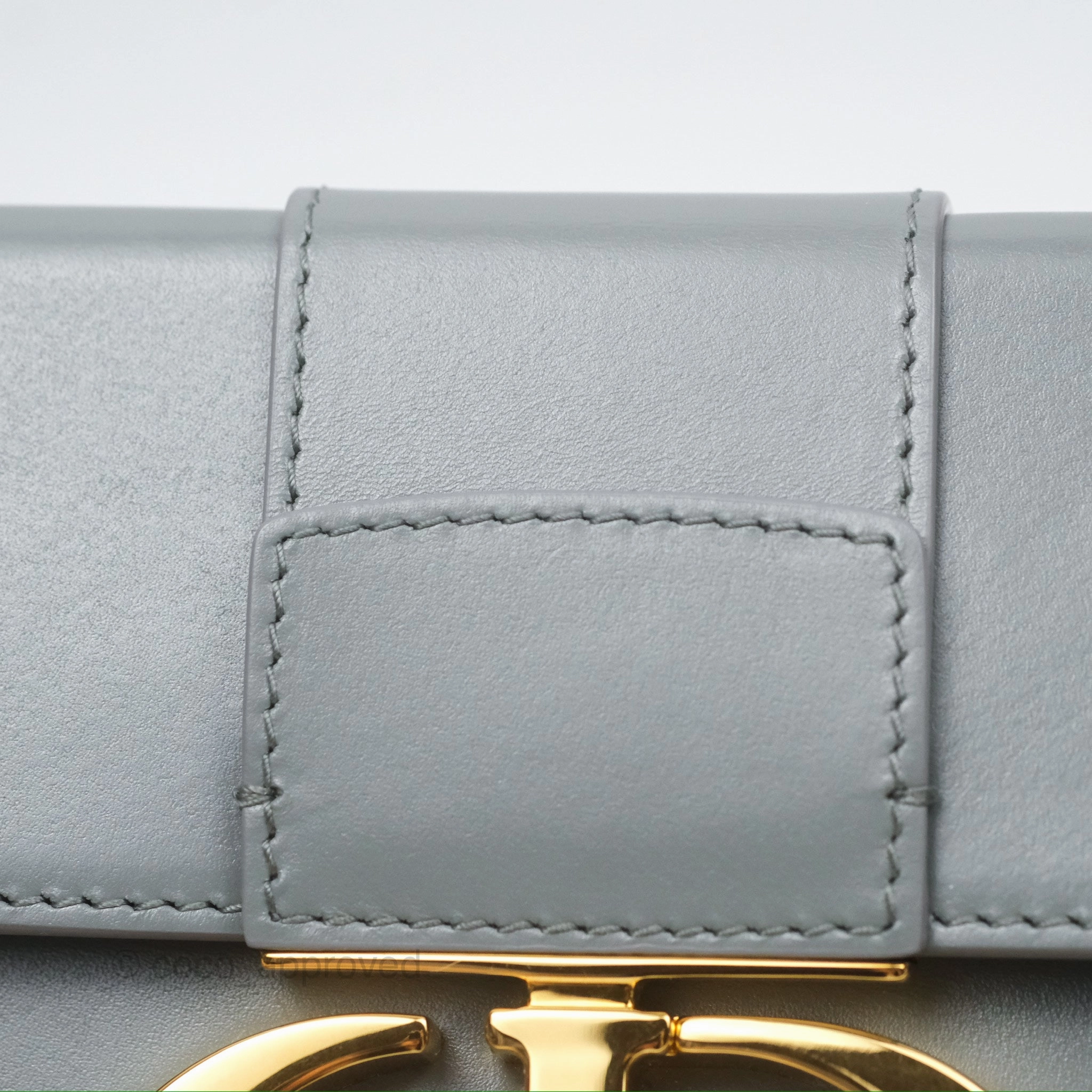 Christian Dior 30 Montaigne Box Bag Grey Calfskin