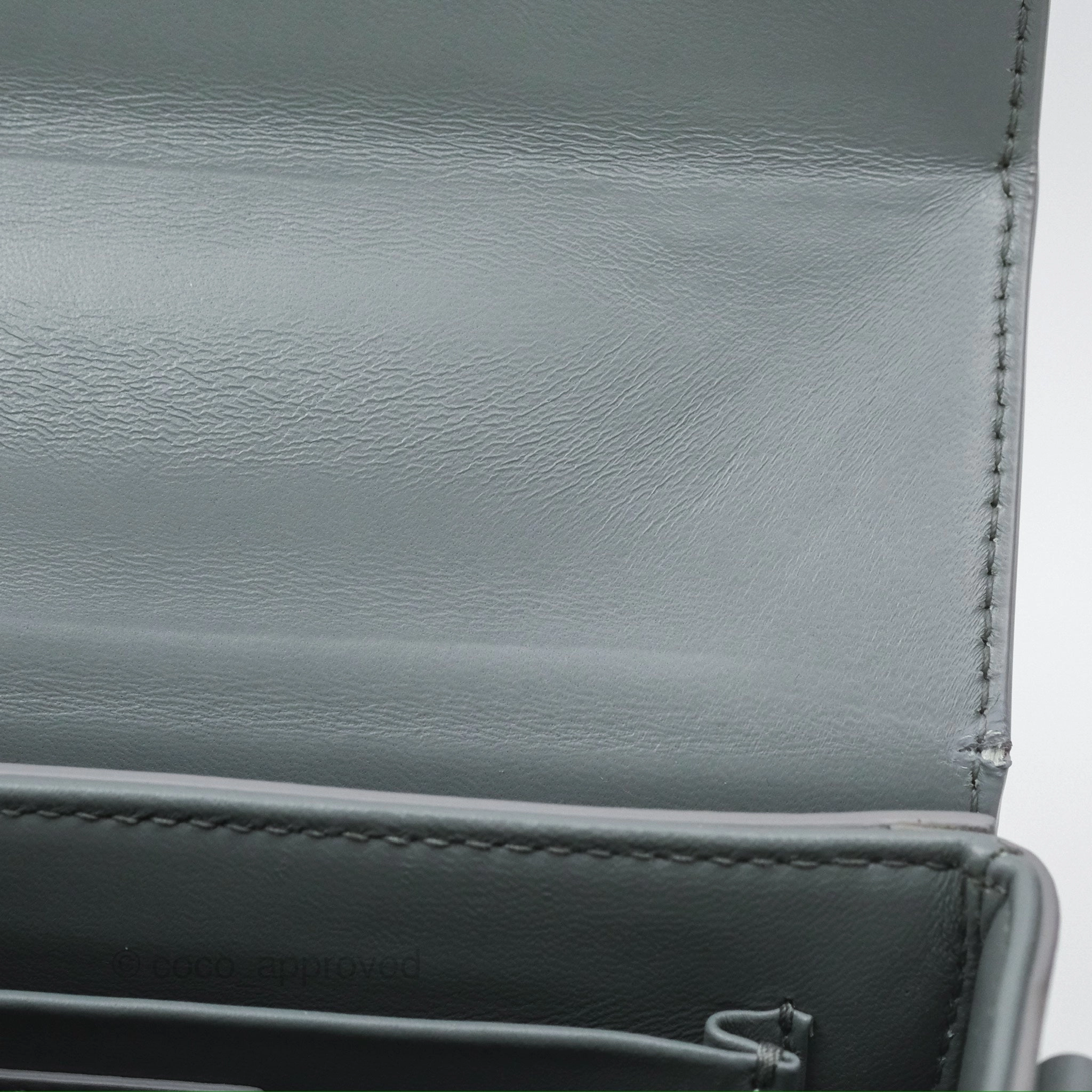 Christian Dior 30 Montaigne Box Bag Grey Calfskin