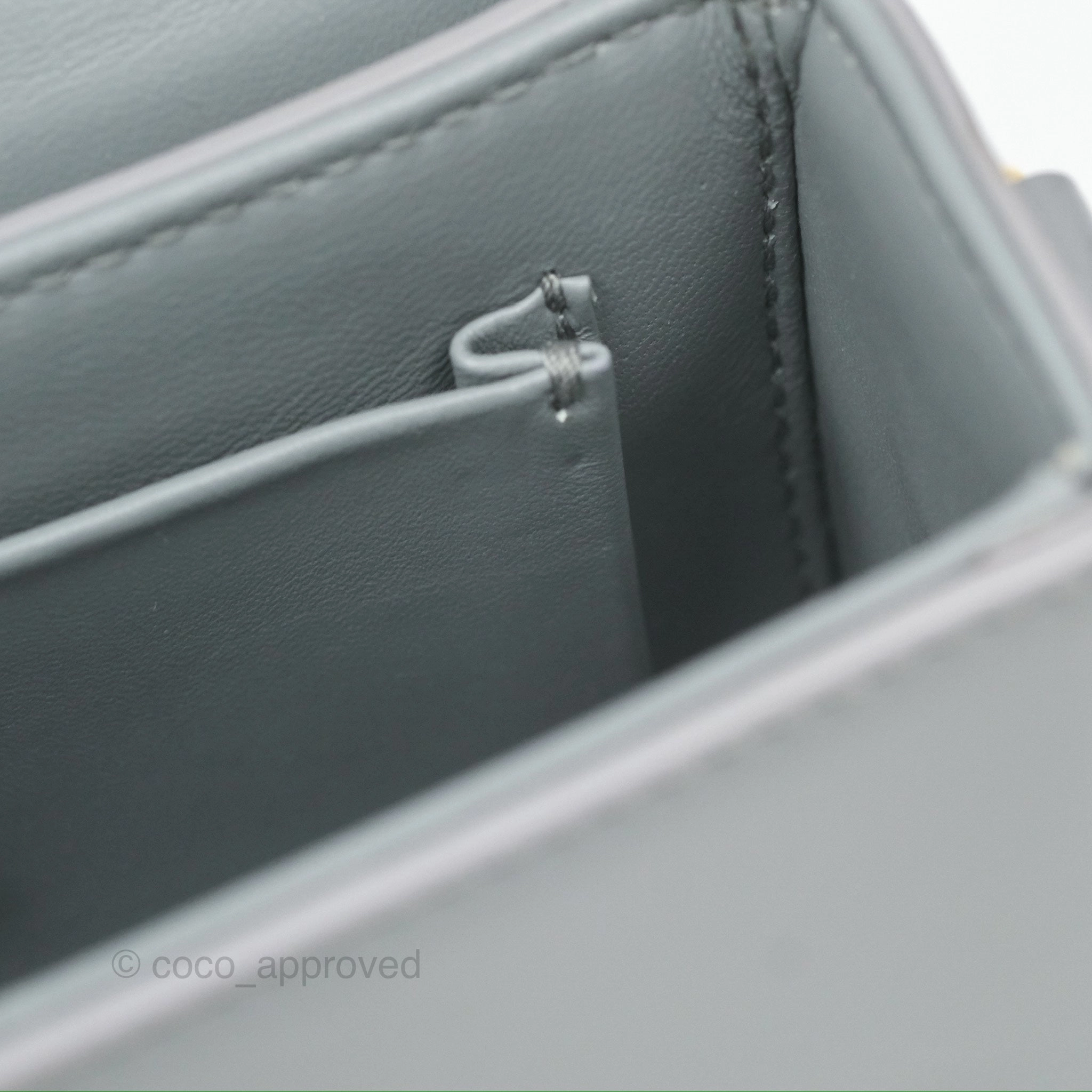 Christian Dior 30 Montaigne Box Bag Grey Calfskin