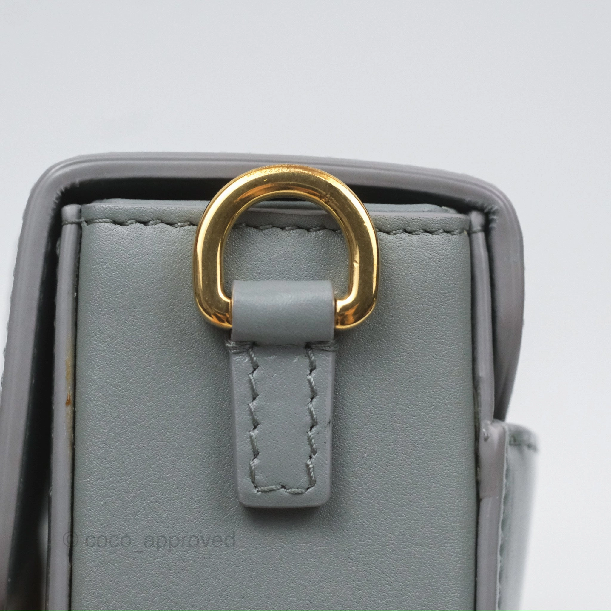 Christian Dior 30 Montaigne Box Bag Grey Calfskin