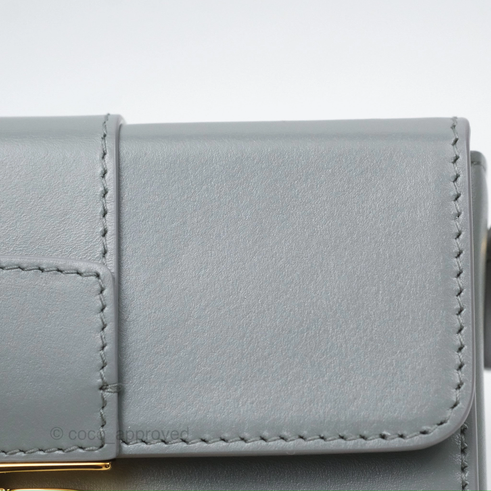 Christian Dior 30 Montaigne Box Bag Grey Calfskin