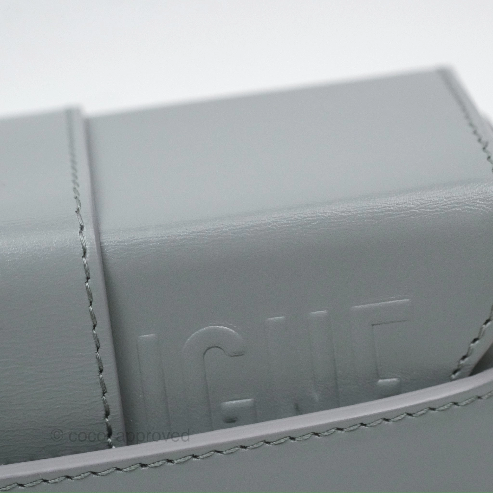 Christian Dior 30 Montaigne Box Bag Grey Calfskin