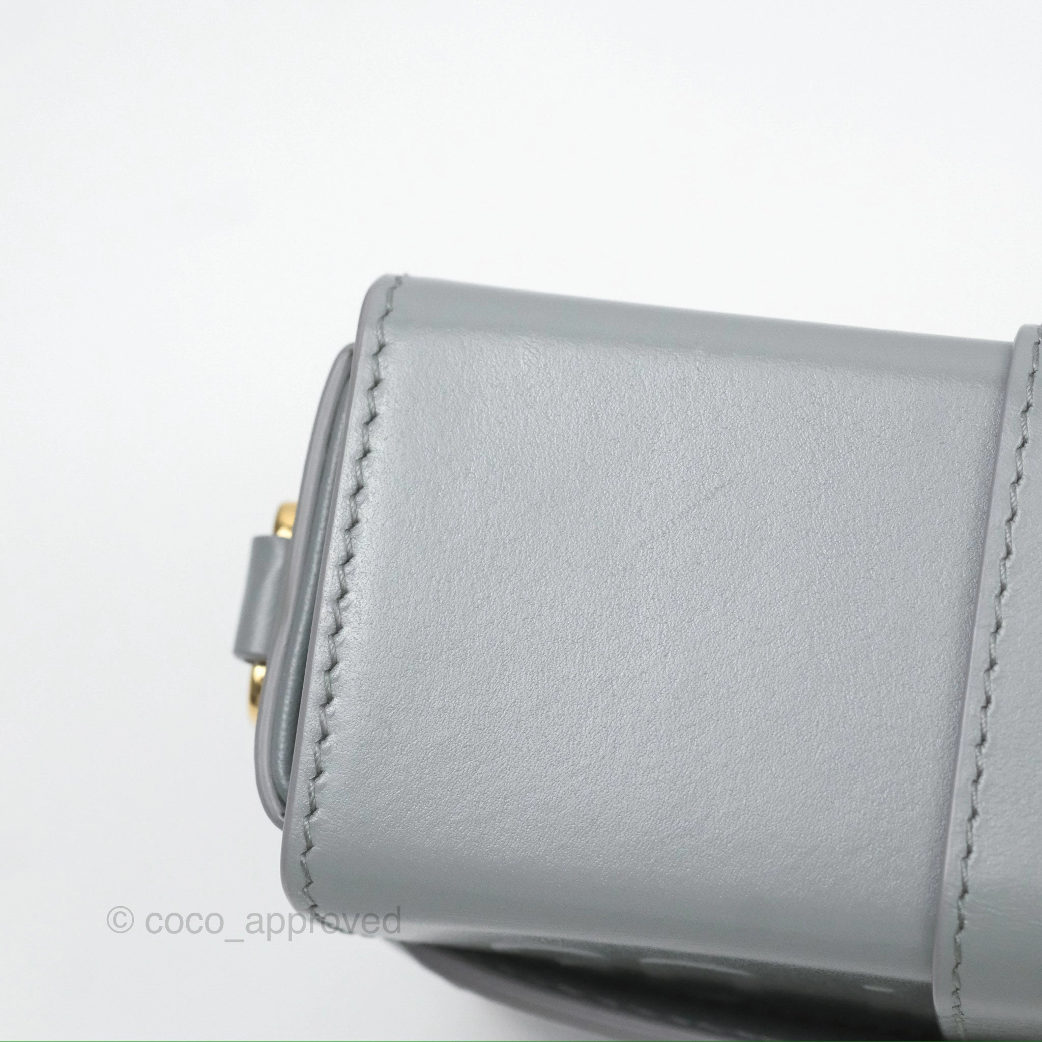 Christian Dior 30 Montaigne Box Bag Grey Calfskin