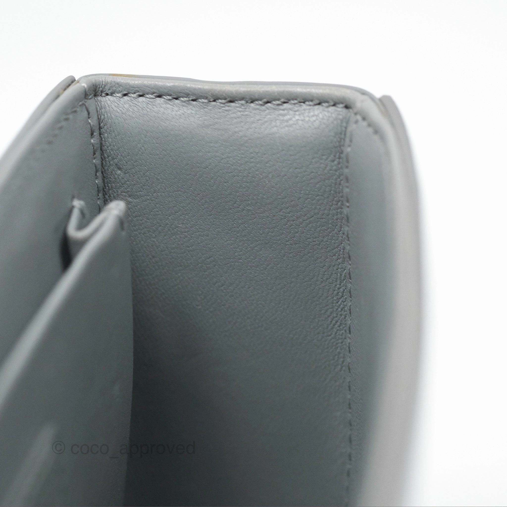 Christian Dior 30 Montaigne Box Bag Grey Calfskin