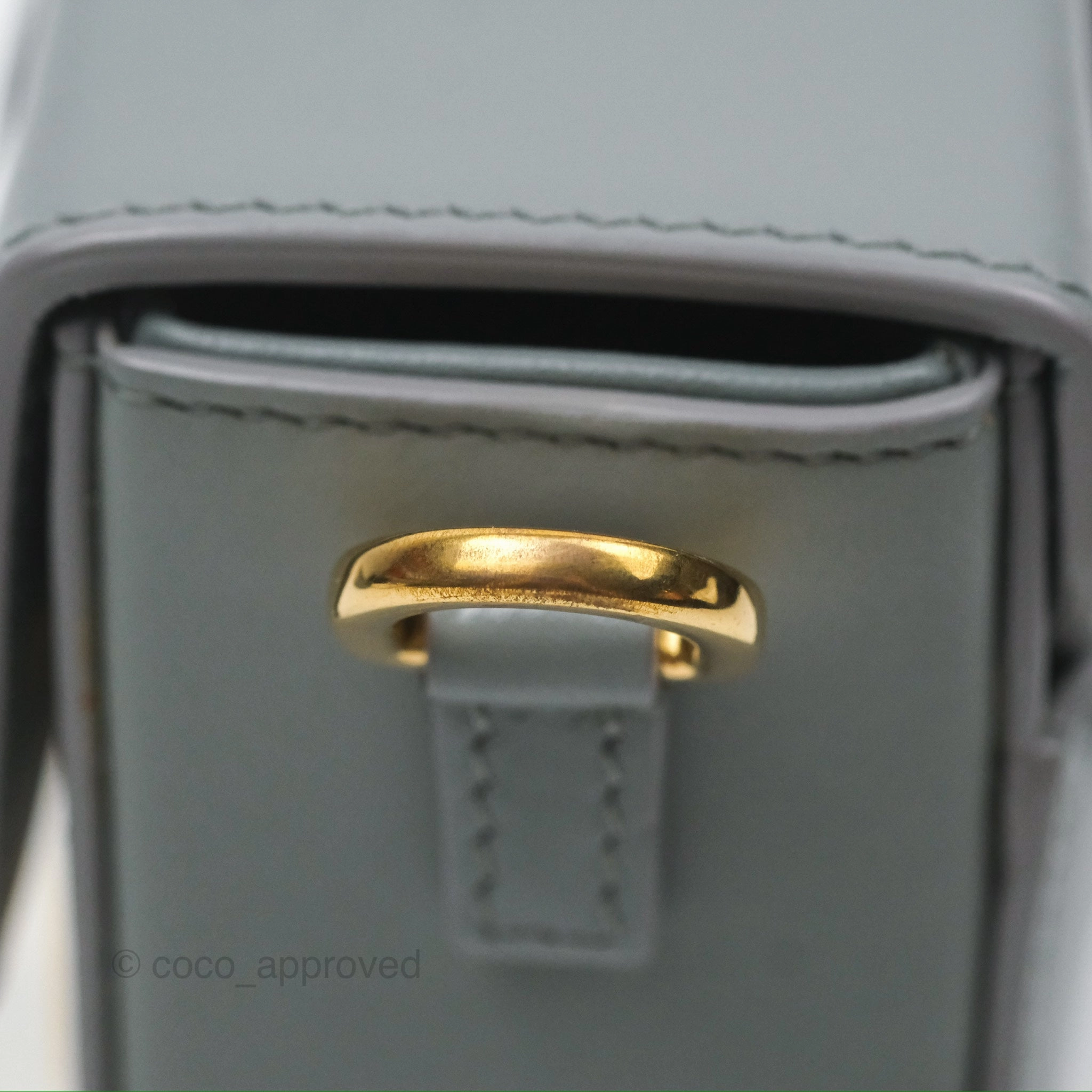 Christian Dior 30 Montaigne Box Bag Grey Calfskin