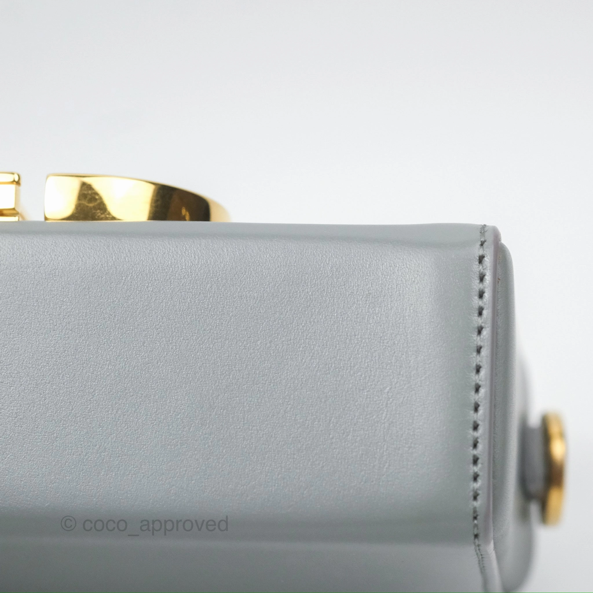 Christian Dior 30 Montaigne Box Bag Grey Calfskin