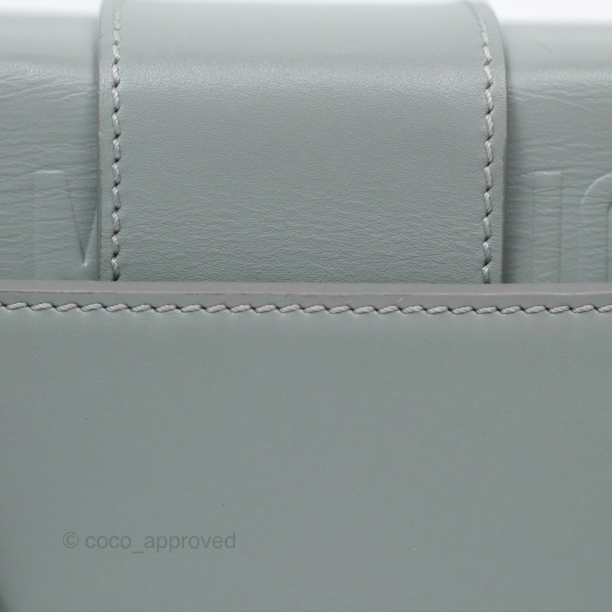 Christian Dior 30 Montaigne Box Bag Grey Calfskin