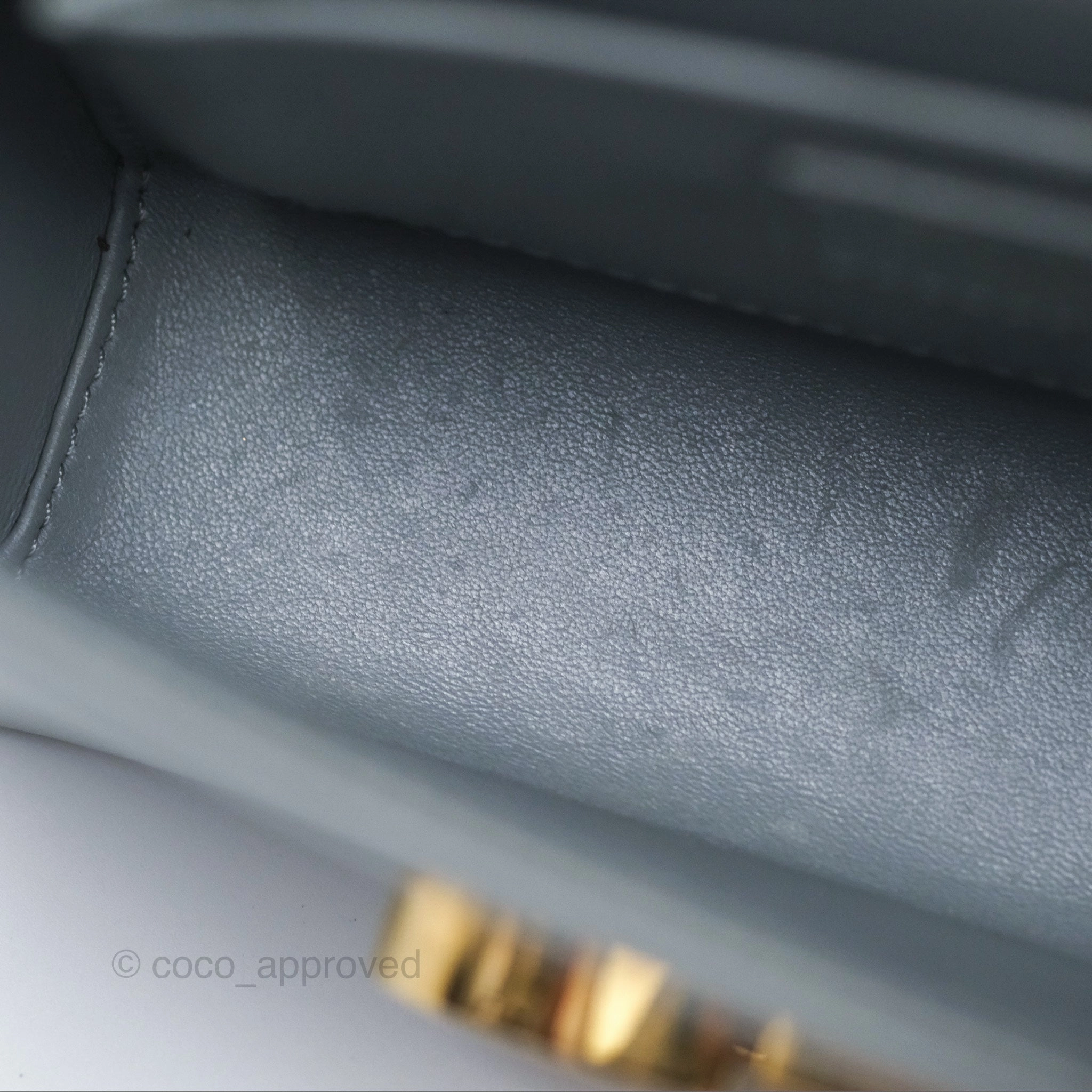 Christian Dior 30 Montaigne Box Bag Grey Calfskin