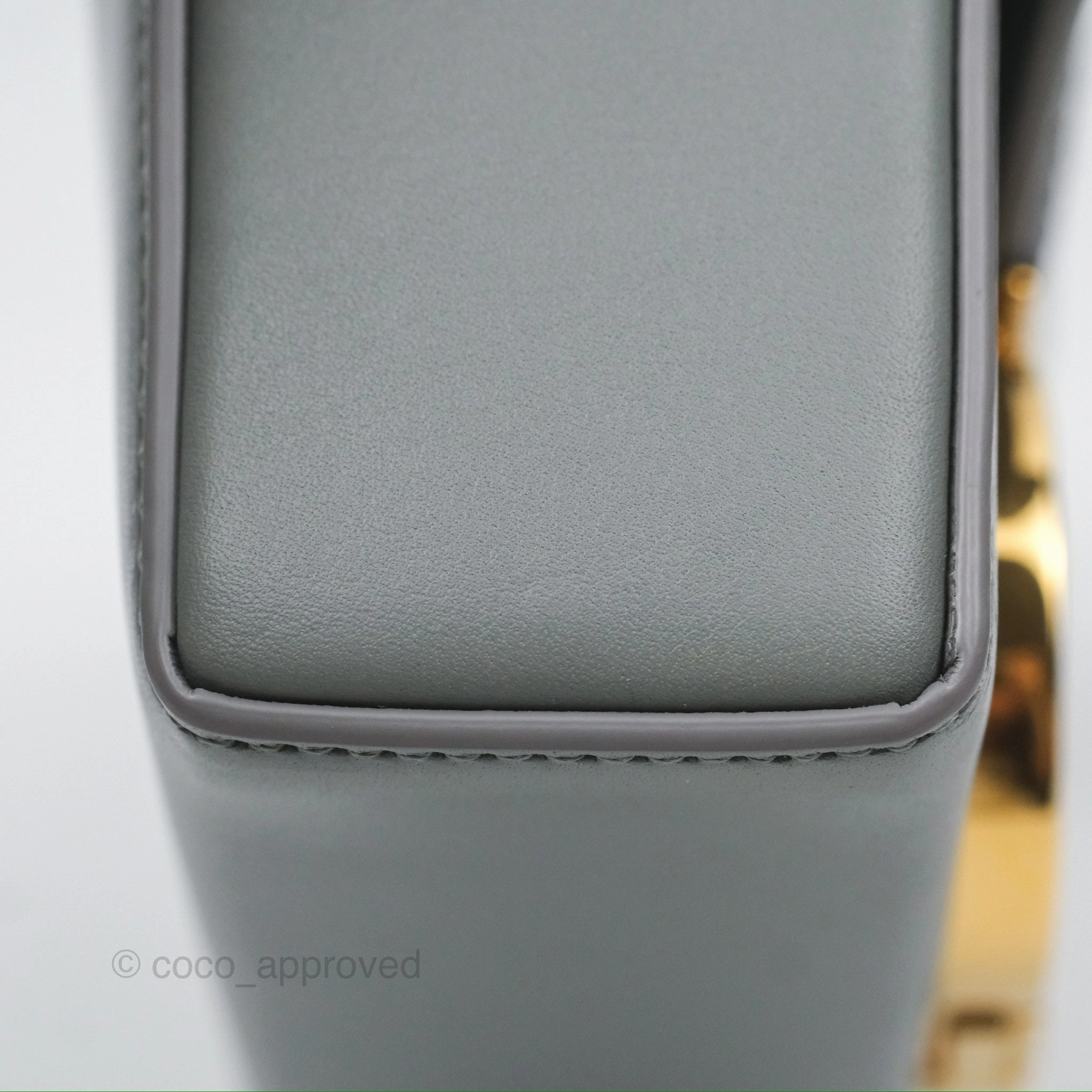 Christian Dior 30 Montaigne Box Bag Grey Calfskin