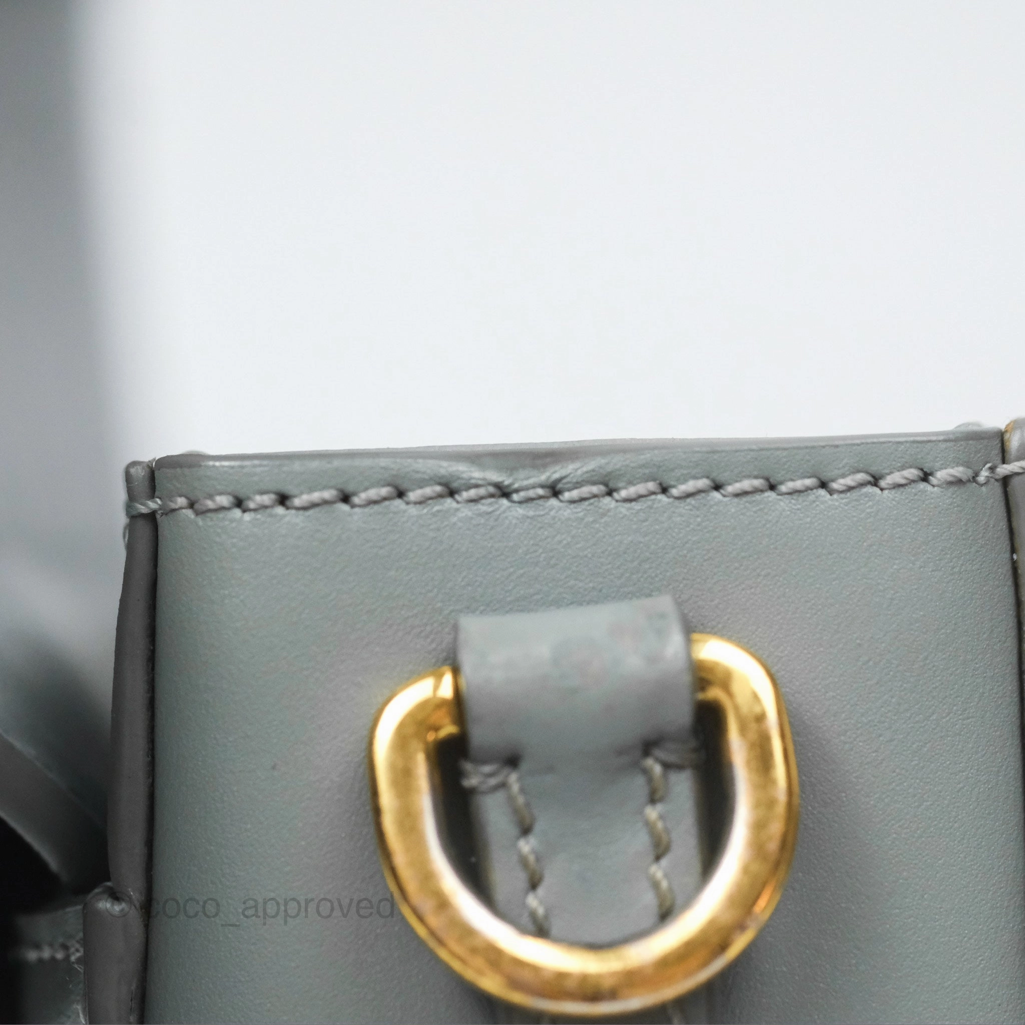 Christian Dior 30 Montaigne Box Bag Grey Calfskin