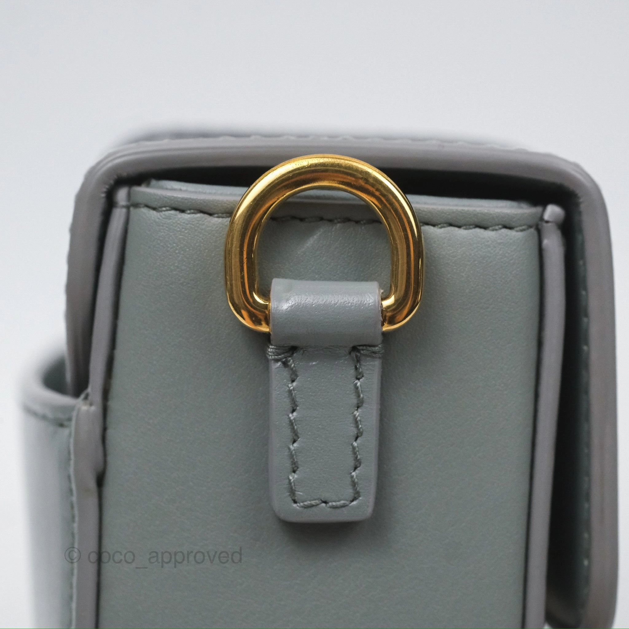 Christian Dior 30 Montaigne Box Bag Grey Calfskin