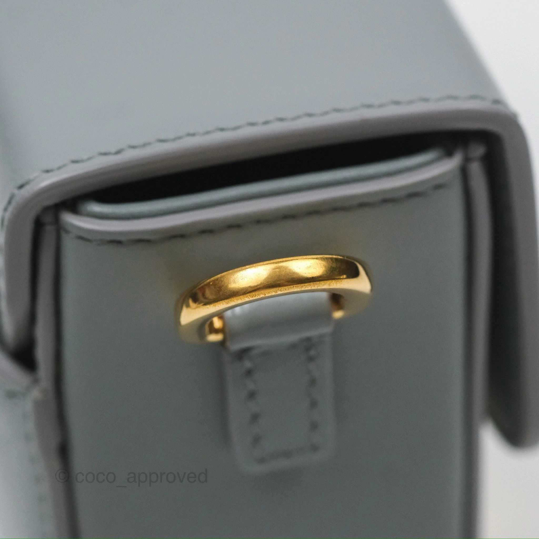 Christian Dior 30 Montaigne Box Bag Grey Calfskin