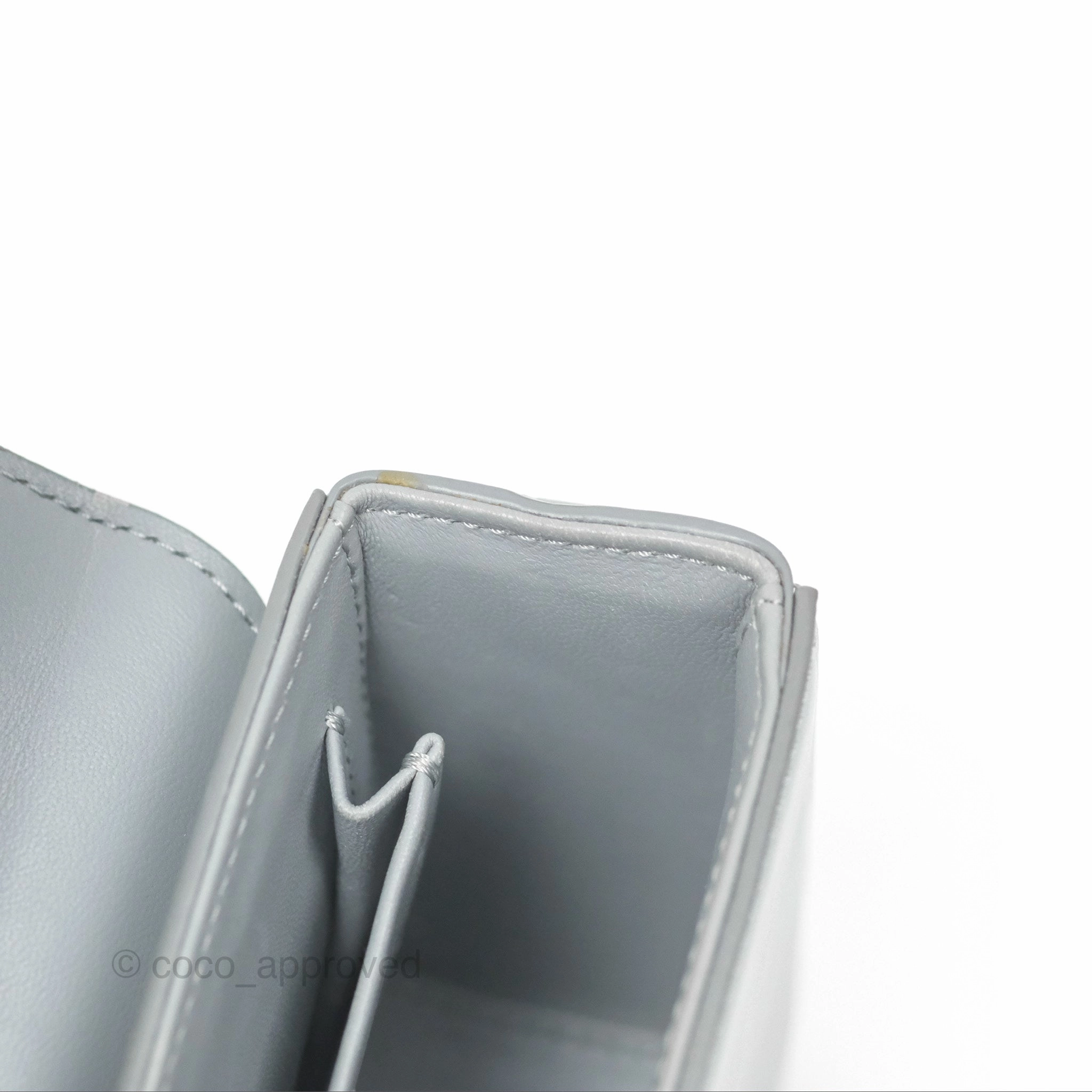 Christian Dior 30 Montaigne Box Bag Grey Calfskin