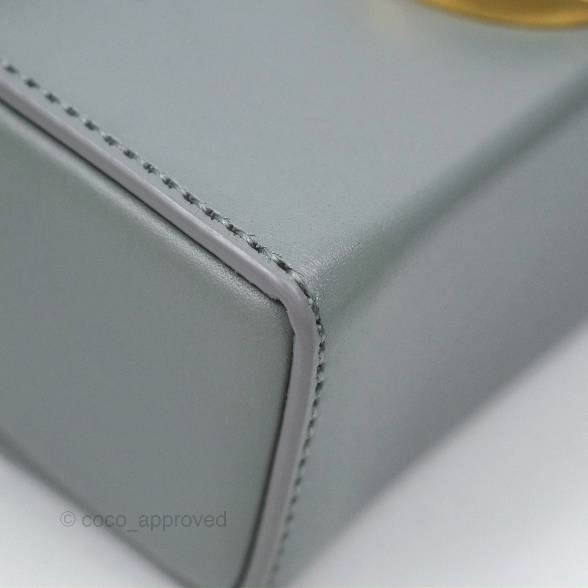 Christian Dior 30 Montaigne Box Bag Grey Calfskin