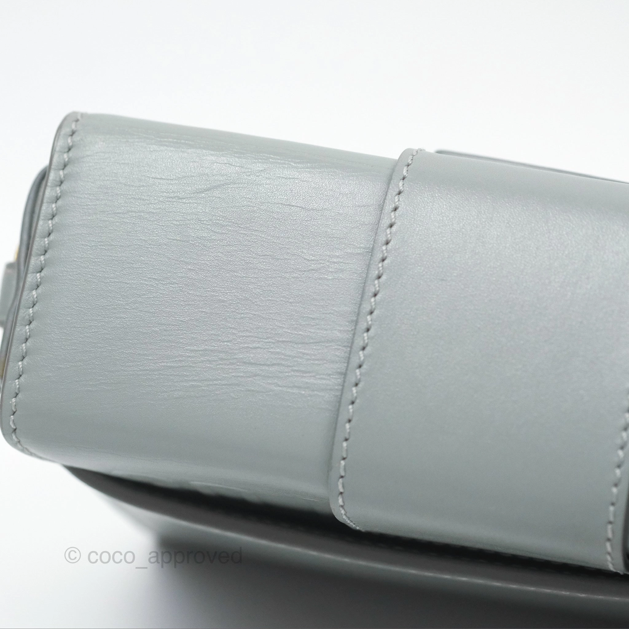 Christian Dior 30 Montaigne Box Bag Grey Calfskin