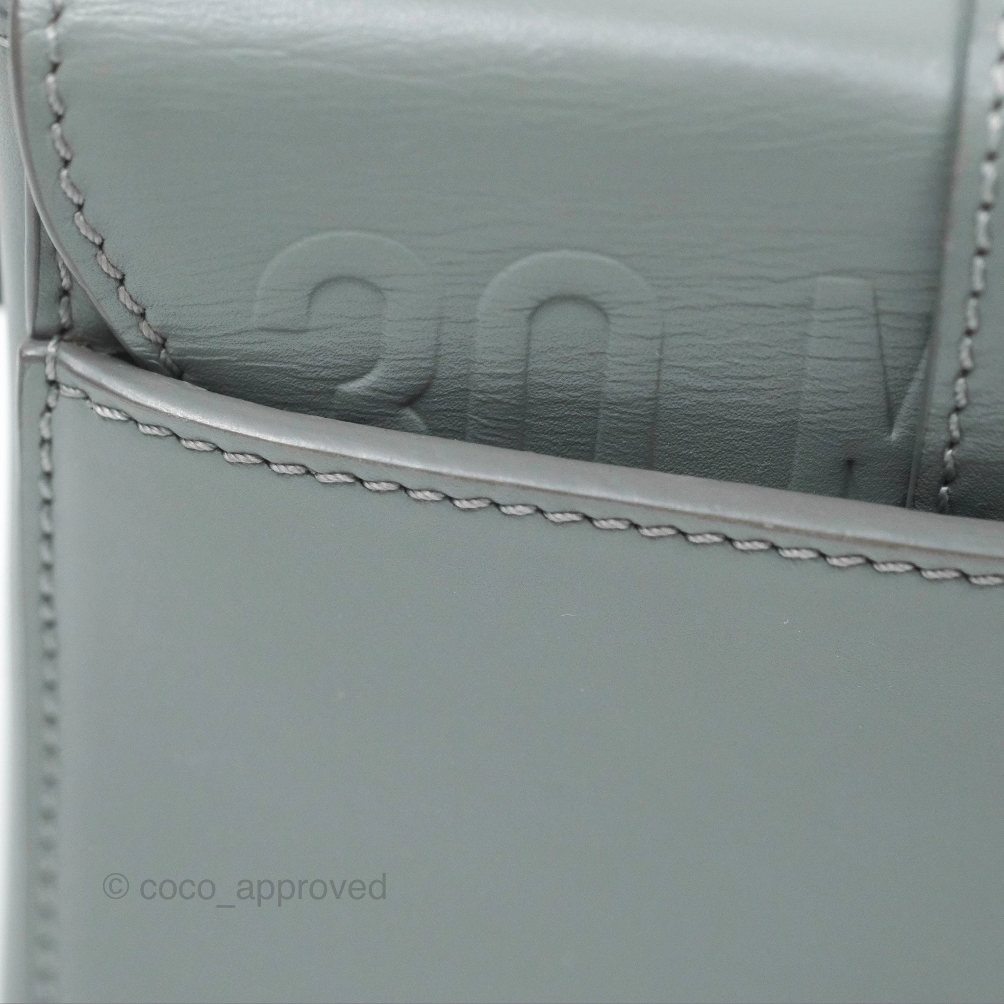 Christian Dior 30 Montaigne Box Bag Grey Calfskin