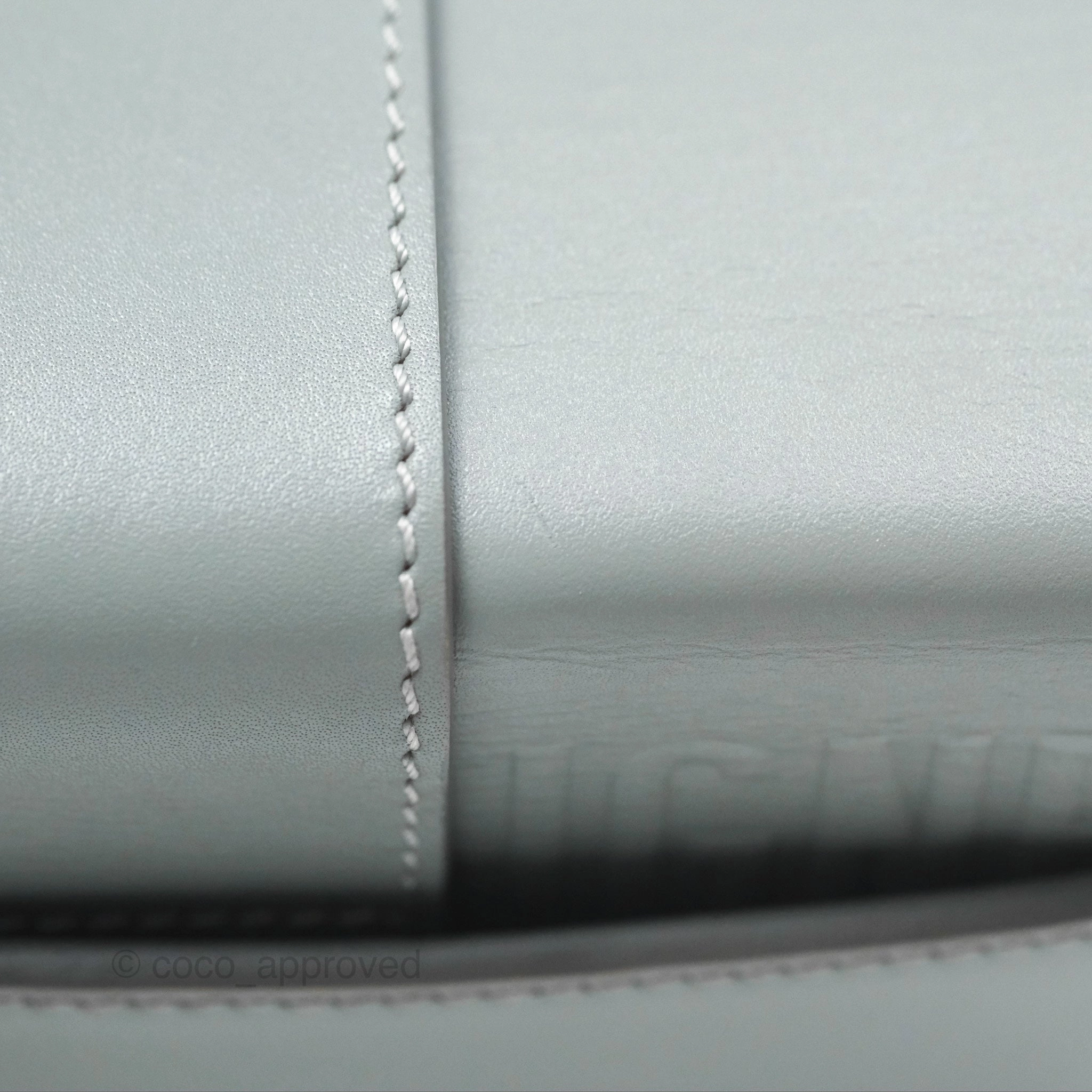 Christian Dior 30 Montaigne Box Bag Grey Calfskin