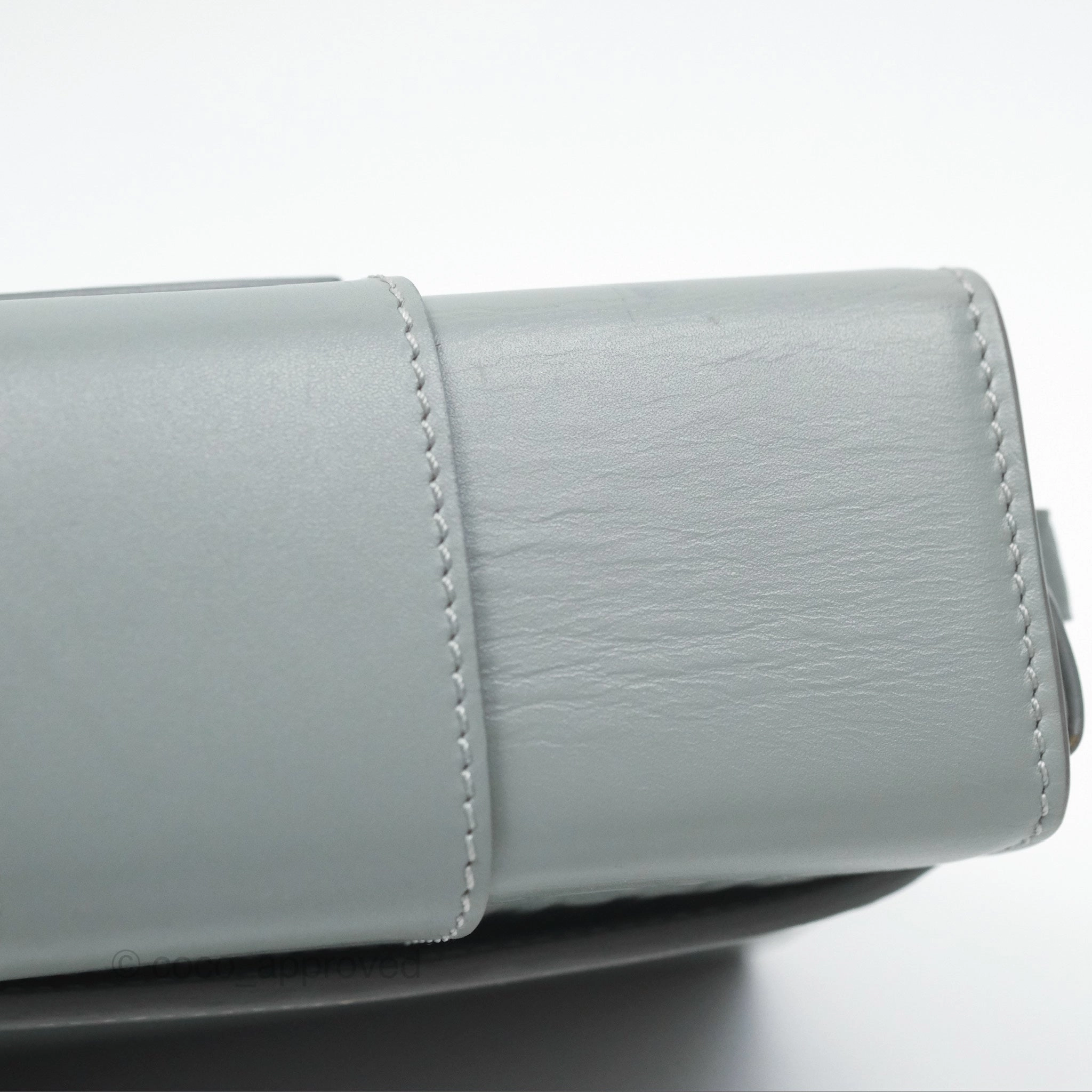 Christian Dior 30 Montaigne Box Bag Grey Calfskin