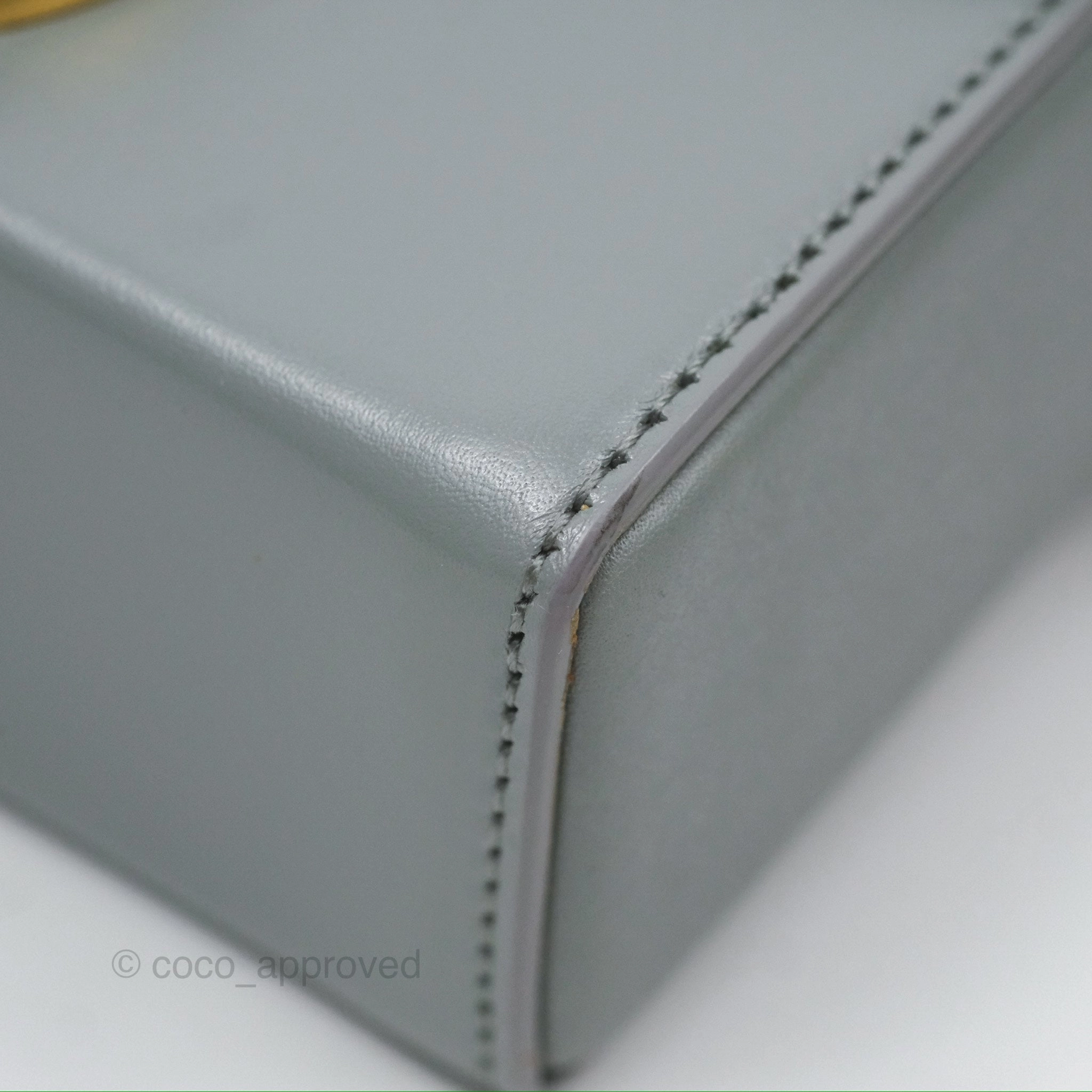 Christian Dior 30 Montaigne Box Bag Grey Calfskin