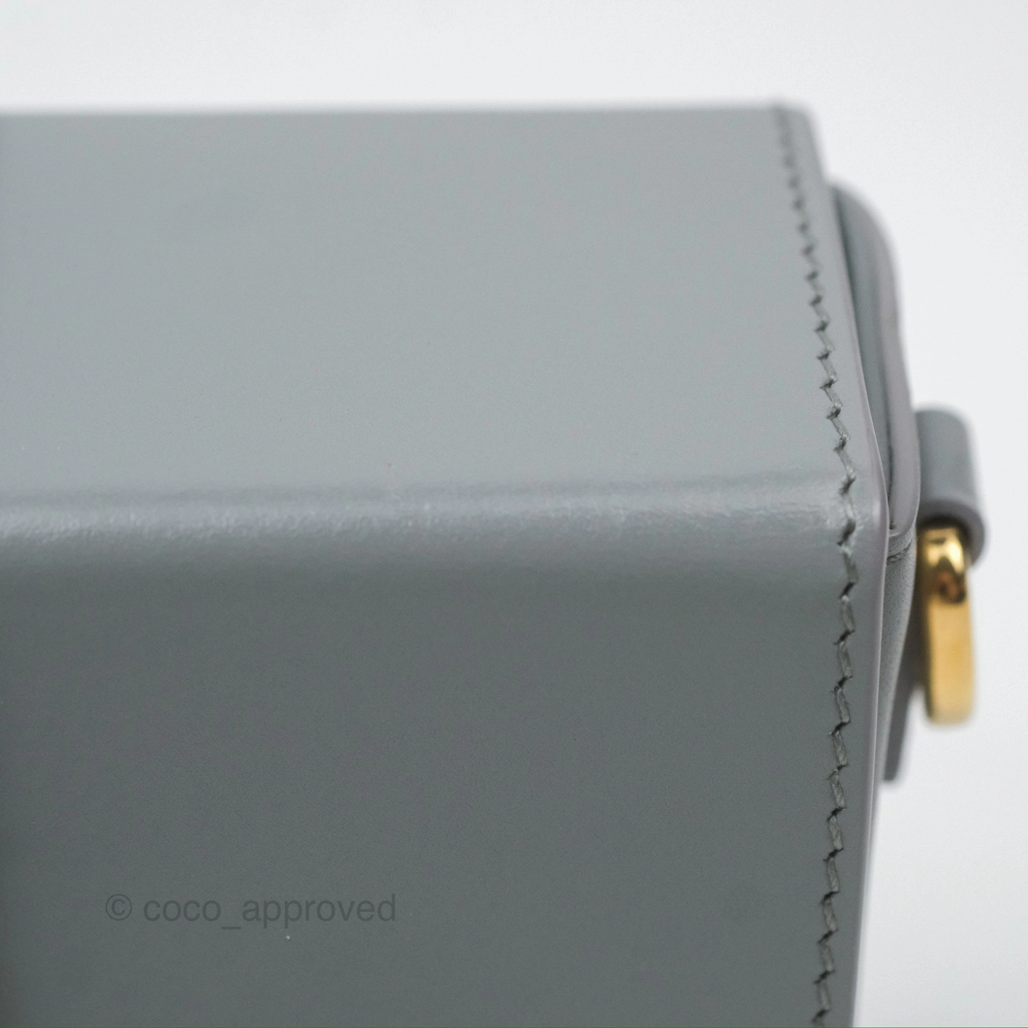 Christian Dior 30 Montaigne Box Bag Grey Calfskin