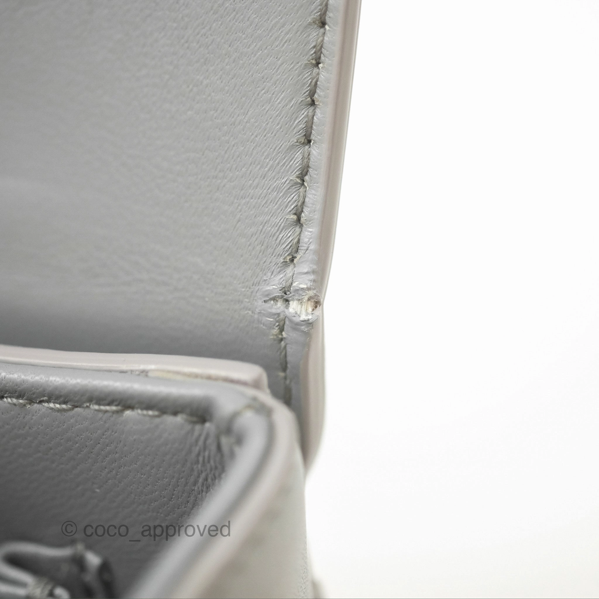 Christian Dior 30 Montaigne Box Bag Grey Calfskin