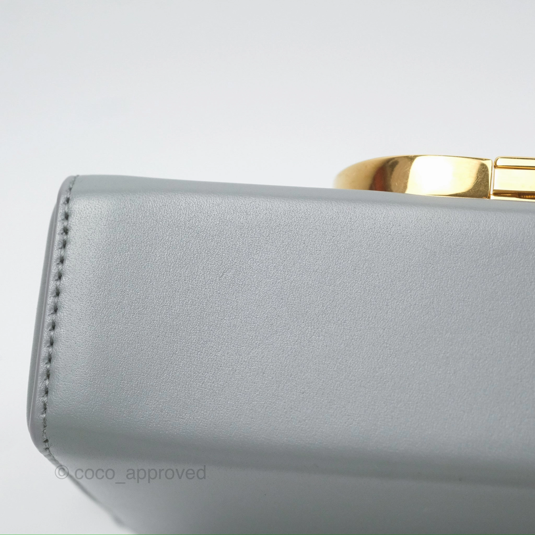 Christian Dior 30 Montaigne Box Bag Grey Calfskin