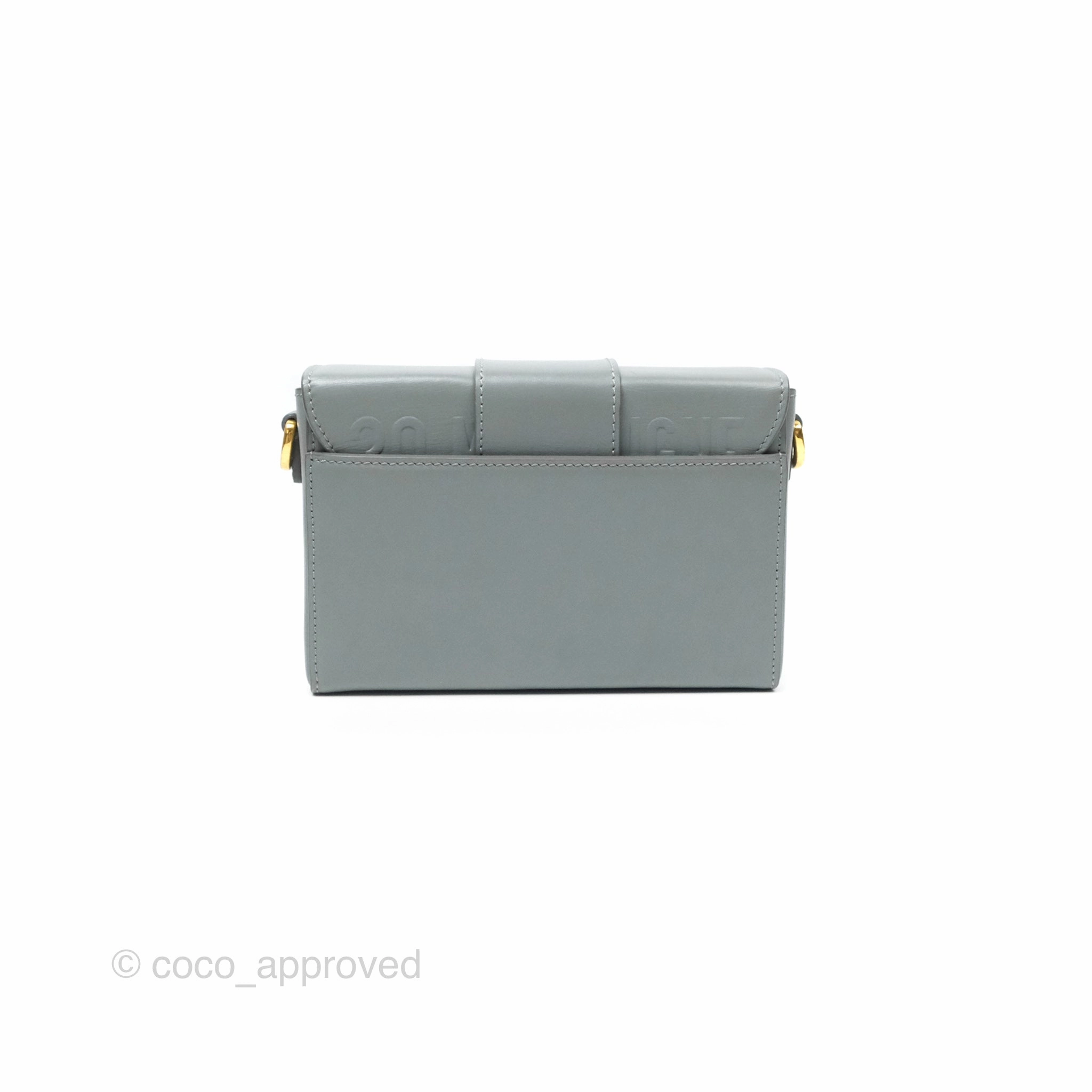 Christian Dior 30 Montaigne Box Bag Grey Calfskin
