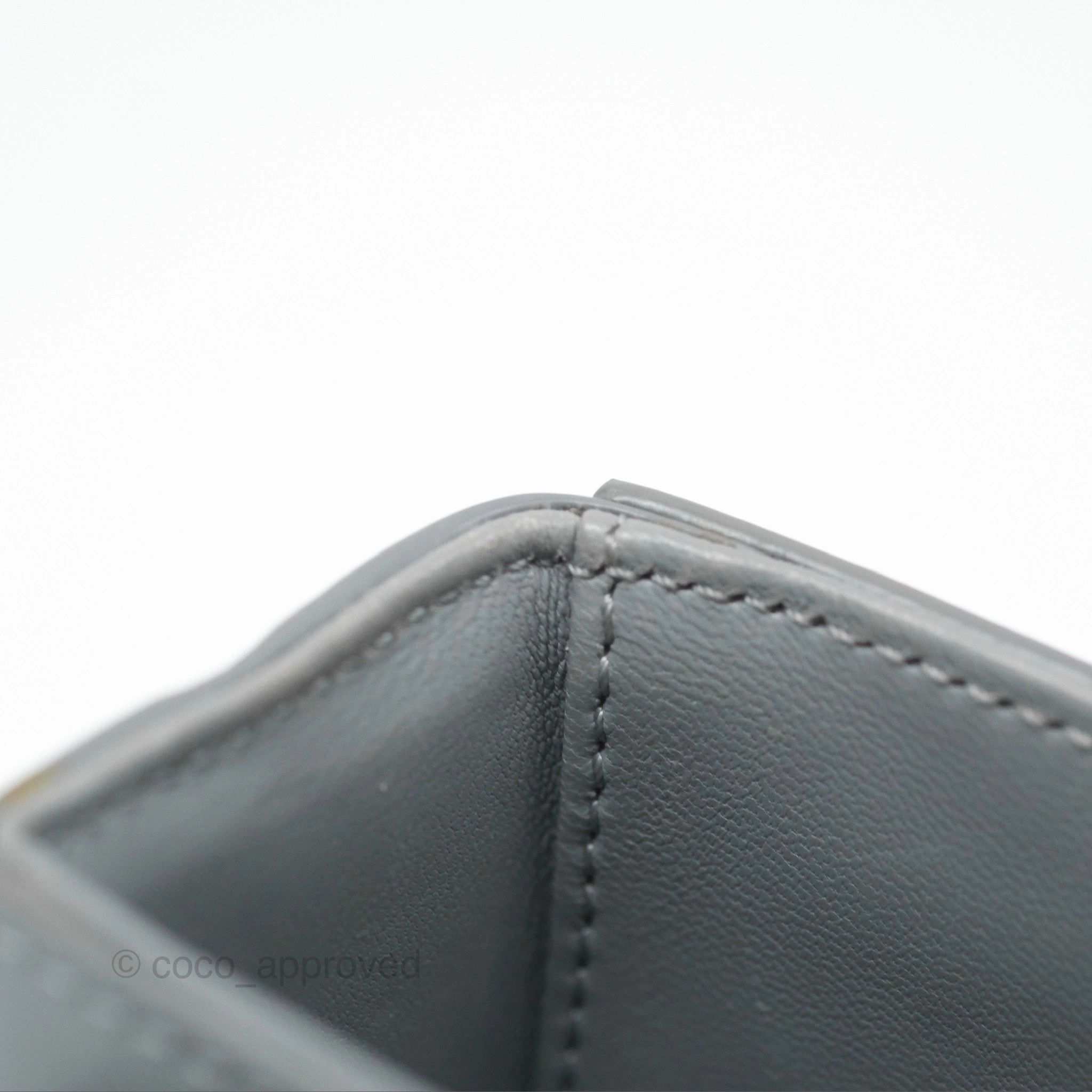 Christian Dior 30 Montaigne Box Bag Grey Calfskin
