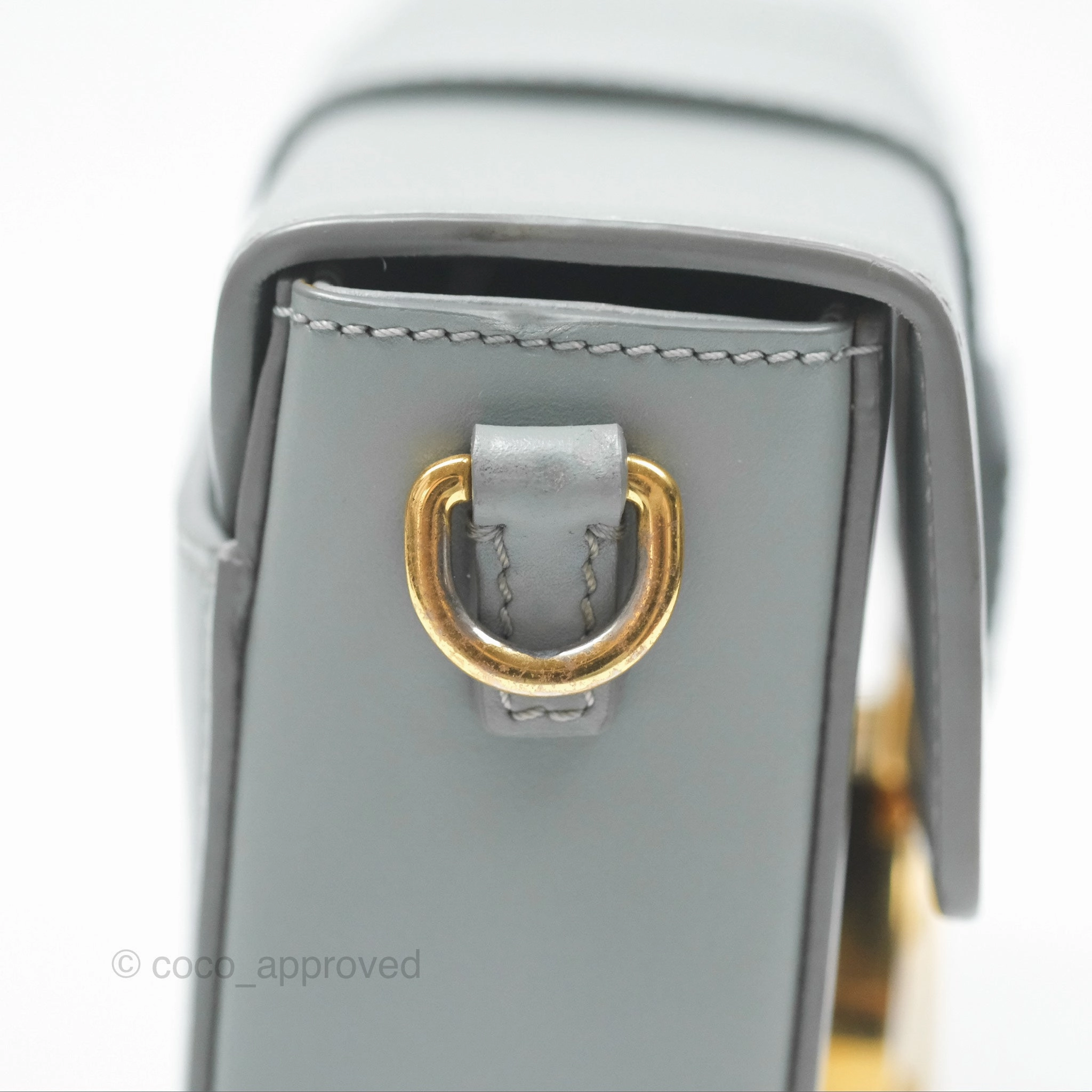 Christian Dior 30 Montaigne Box Bag Grey Calfskin