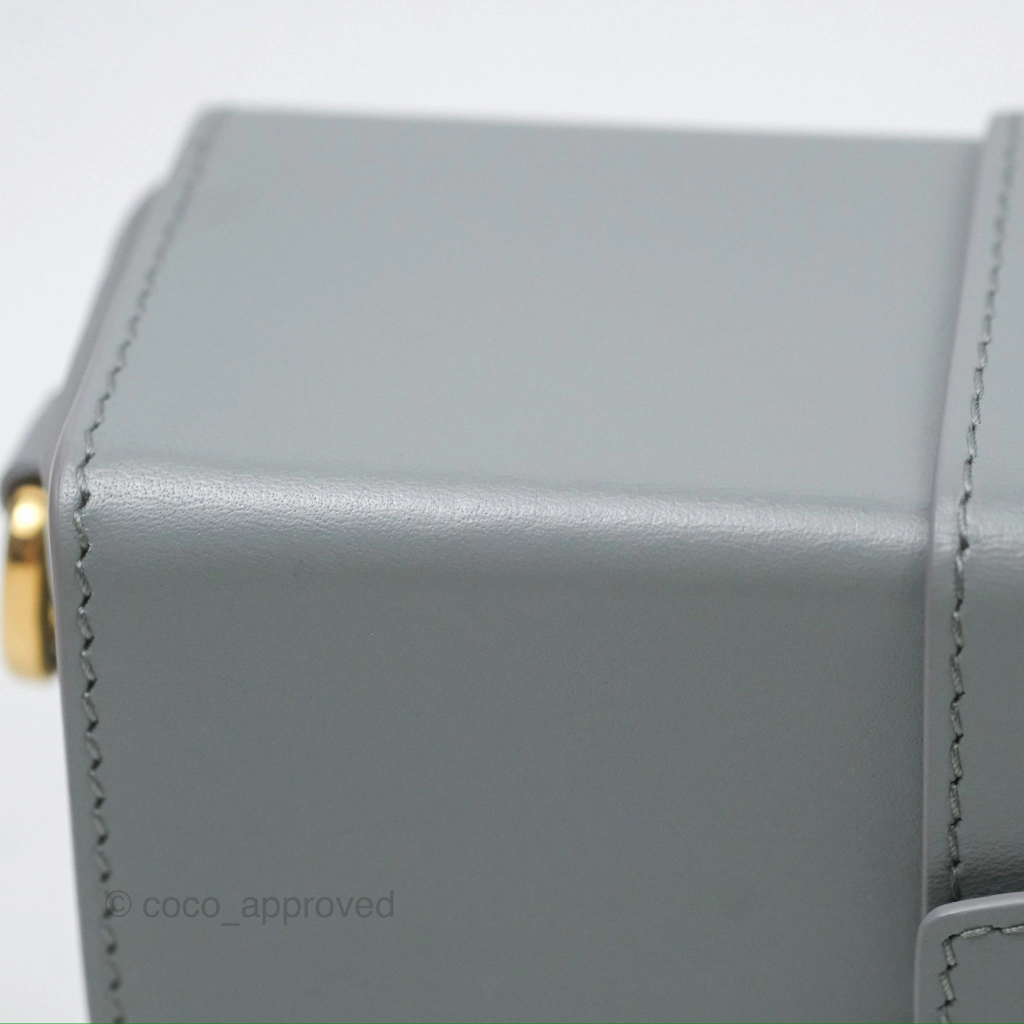 Christian Dior 30 Montaigne Box Bag Grey Calfskin