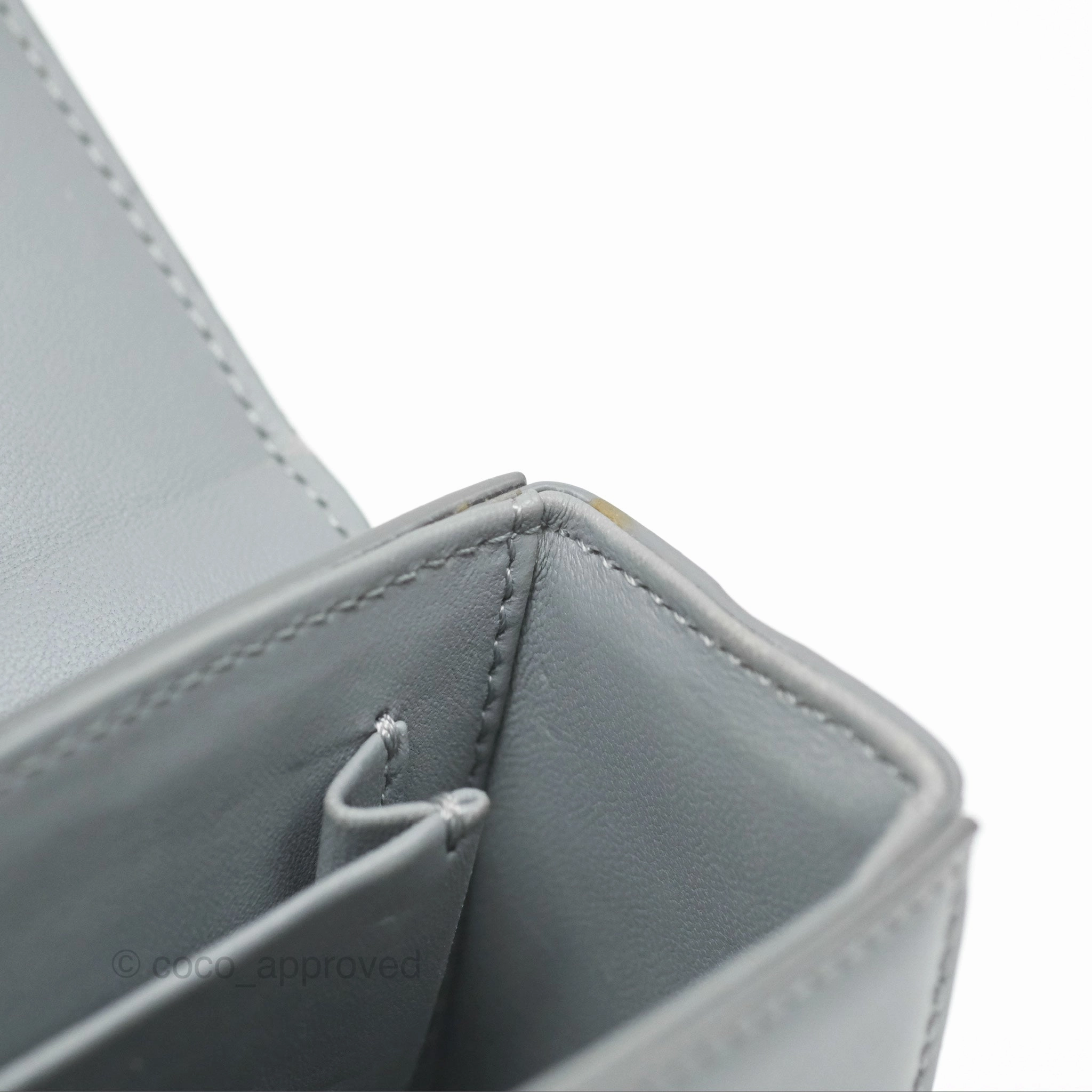 Christian Dior 30 Montaigne Box Bag Grey Calfskin
