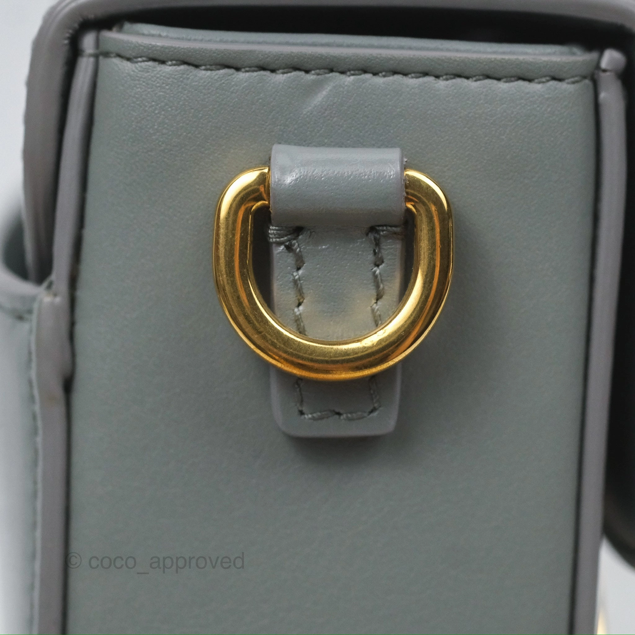 Christian Dior 30 Montaigne Box Bag Grey Calfskin