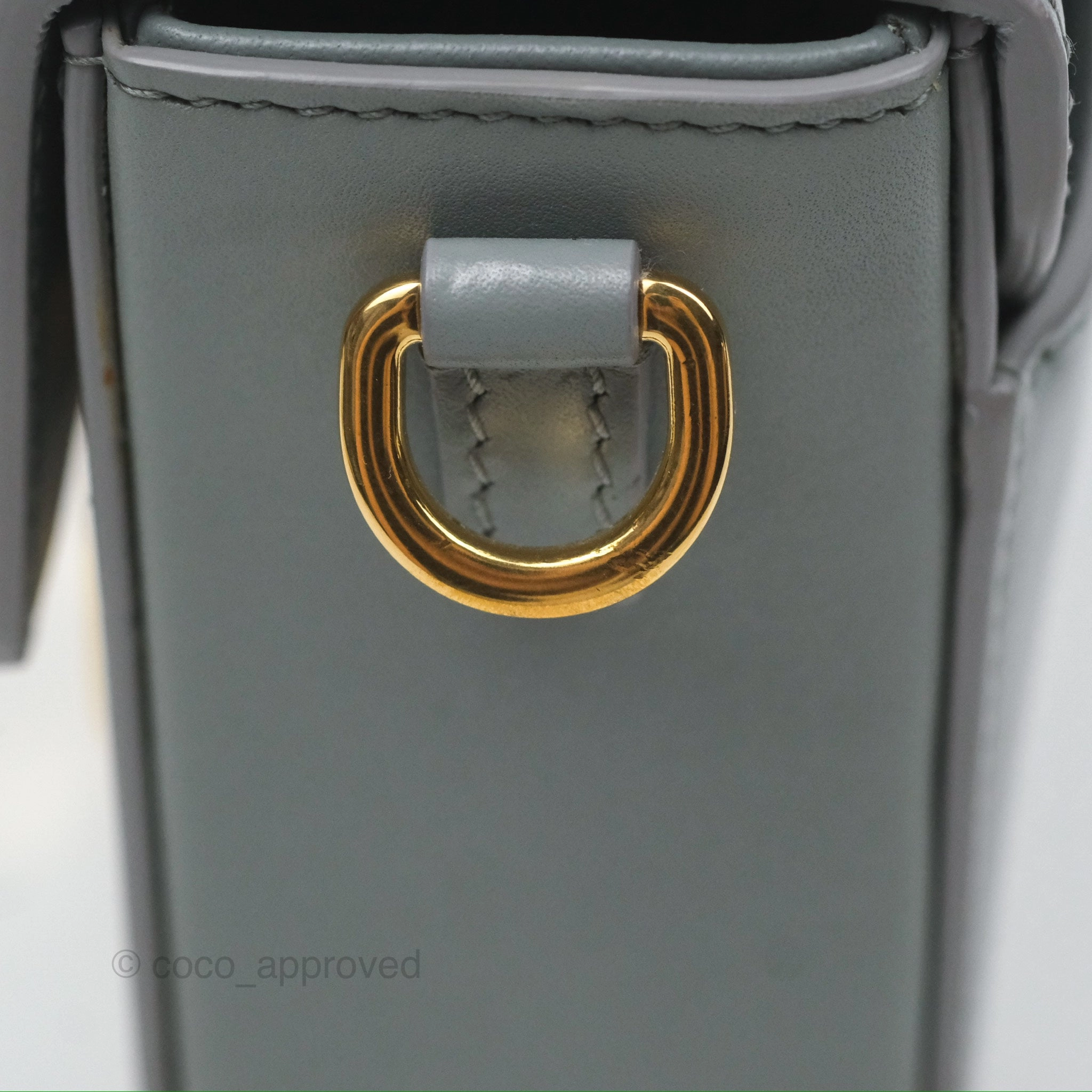 Christian Dior 30 Montaigne Box Bag Grey Calfskin