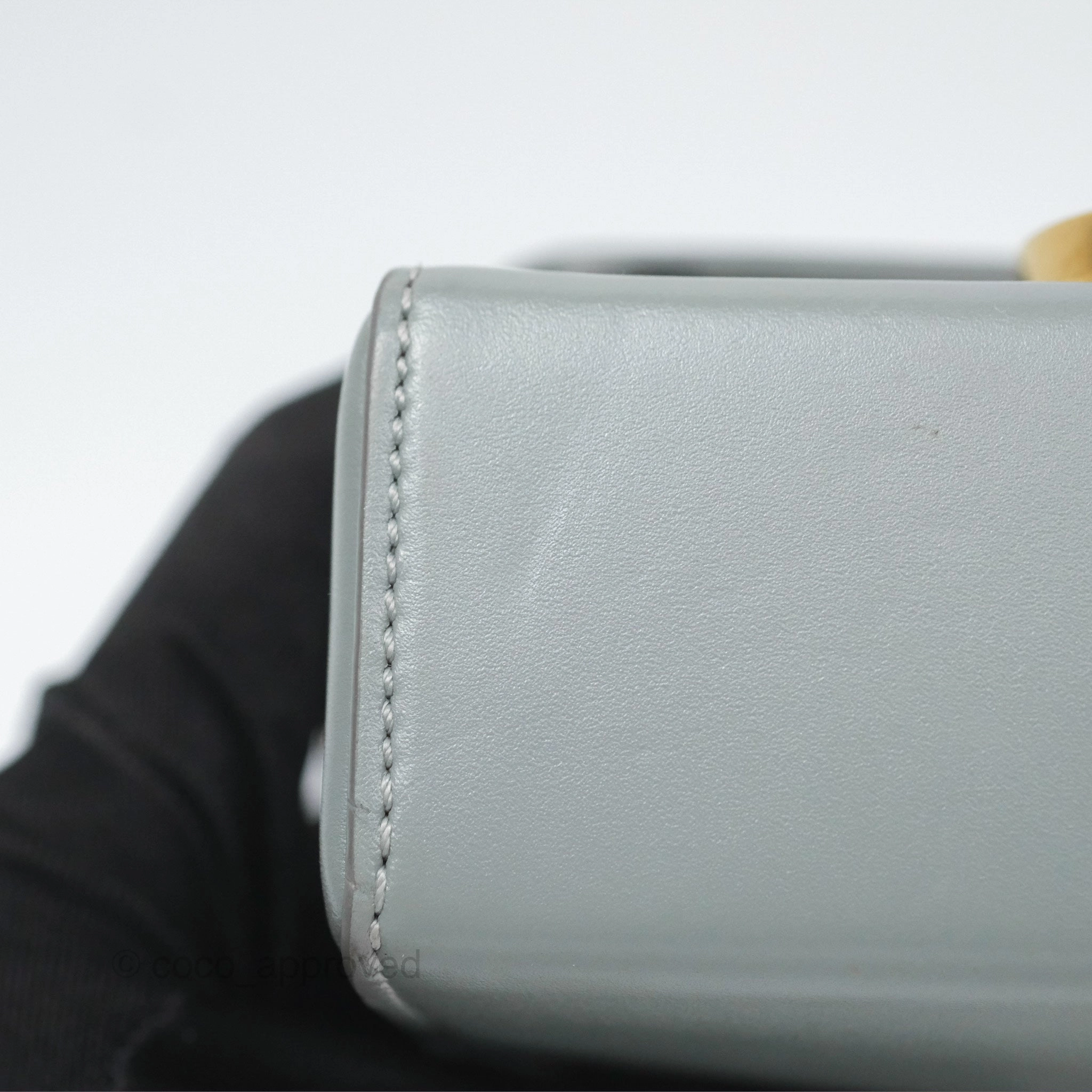 Christian Dior 30 Montaigne Box Bag Grey Calfskin