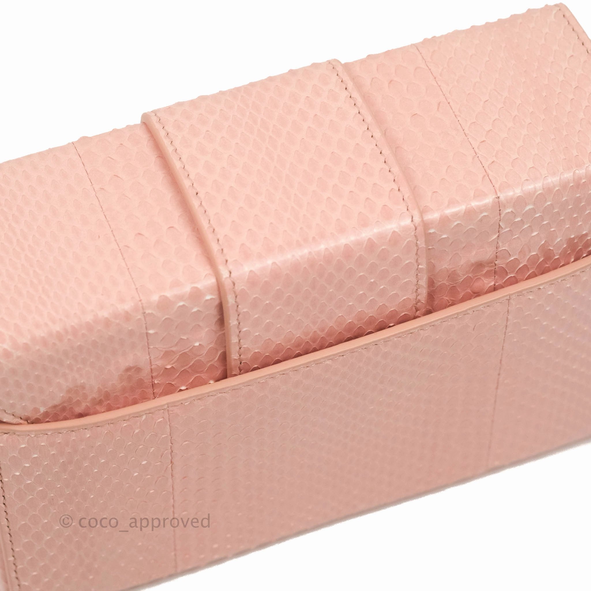 Christian Dior 30 Montaigne Box Bag Python Rose Des Vents