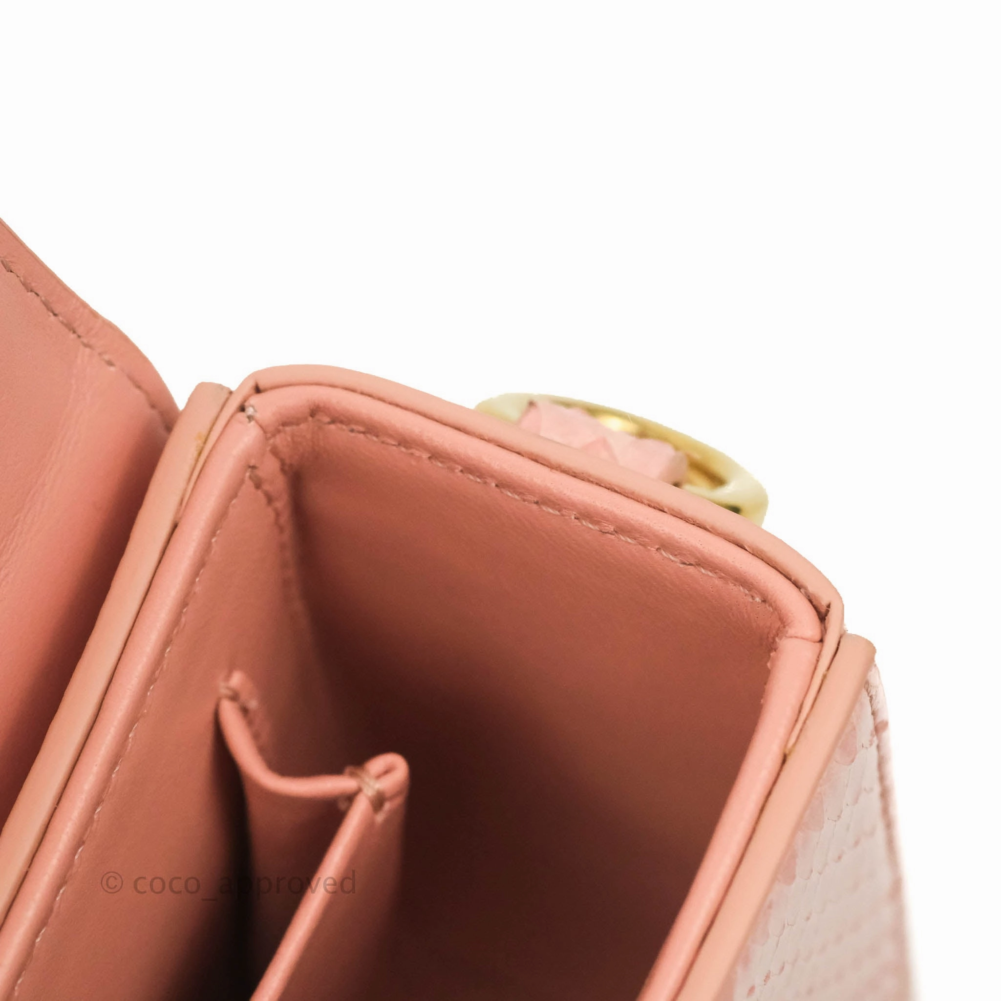 Christian Dior 30 Montaigne Box Bag Python Rose Des Vents