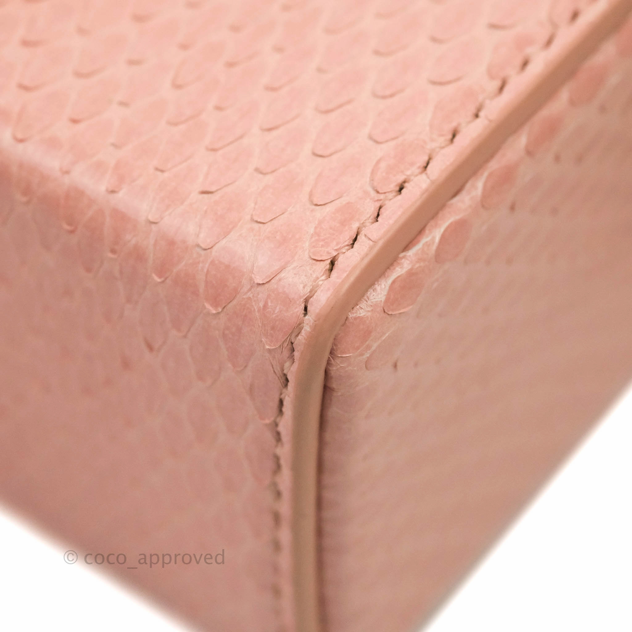 Christian Dior 30 Montaigne Box Bag Python Rose Des Vents