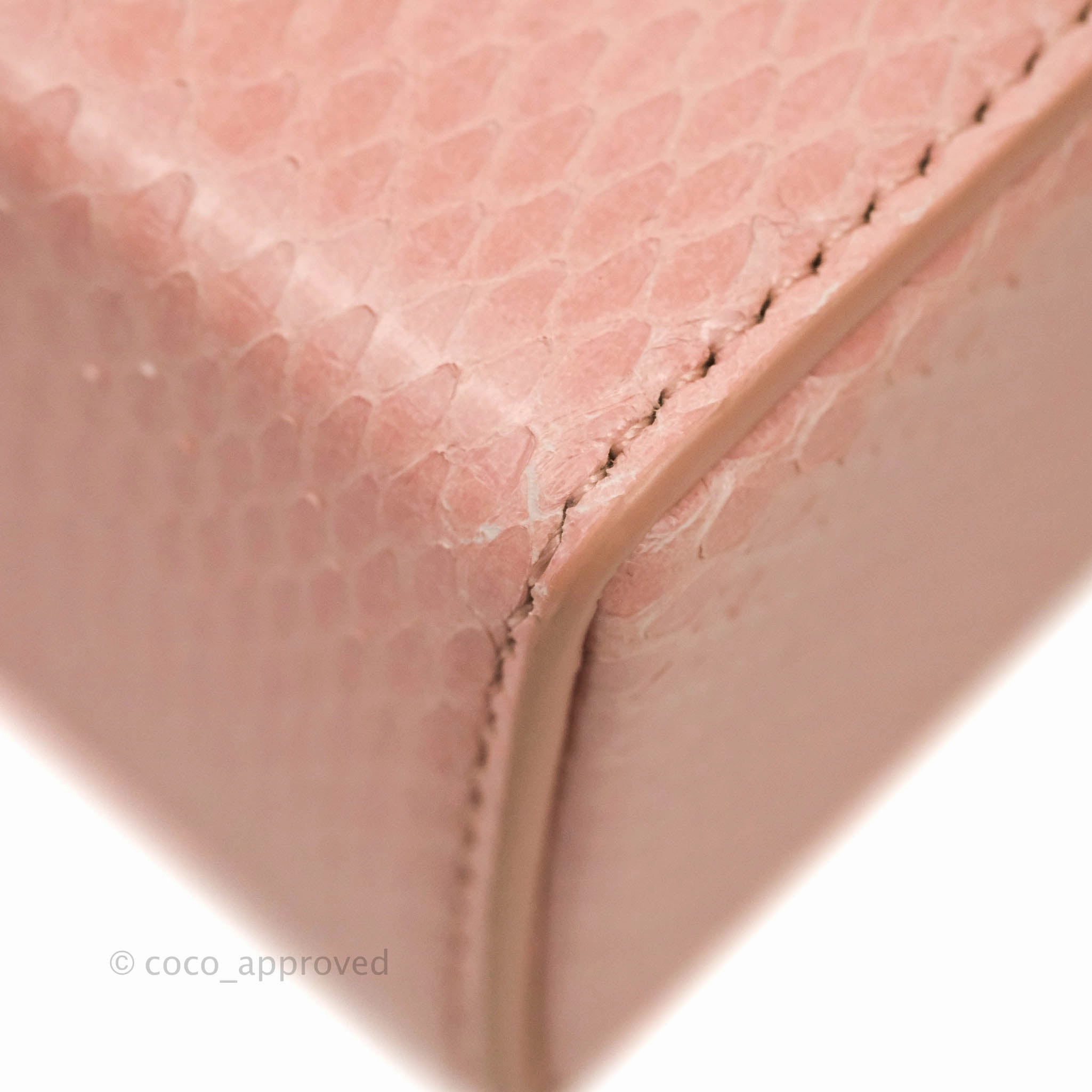 Christian Dior 30 Montaigne Box Bag Python Rose Des Vents