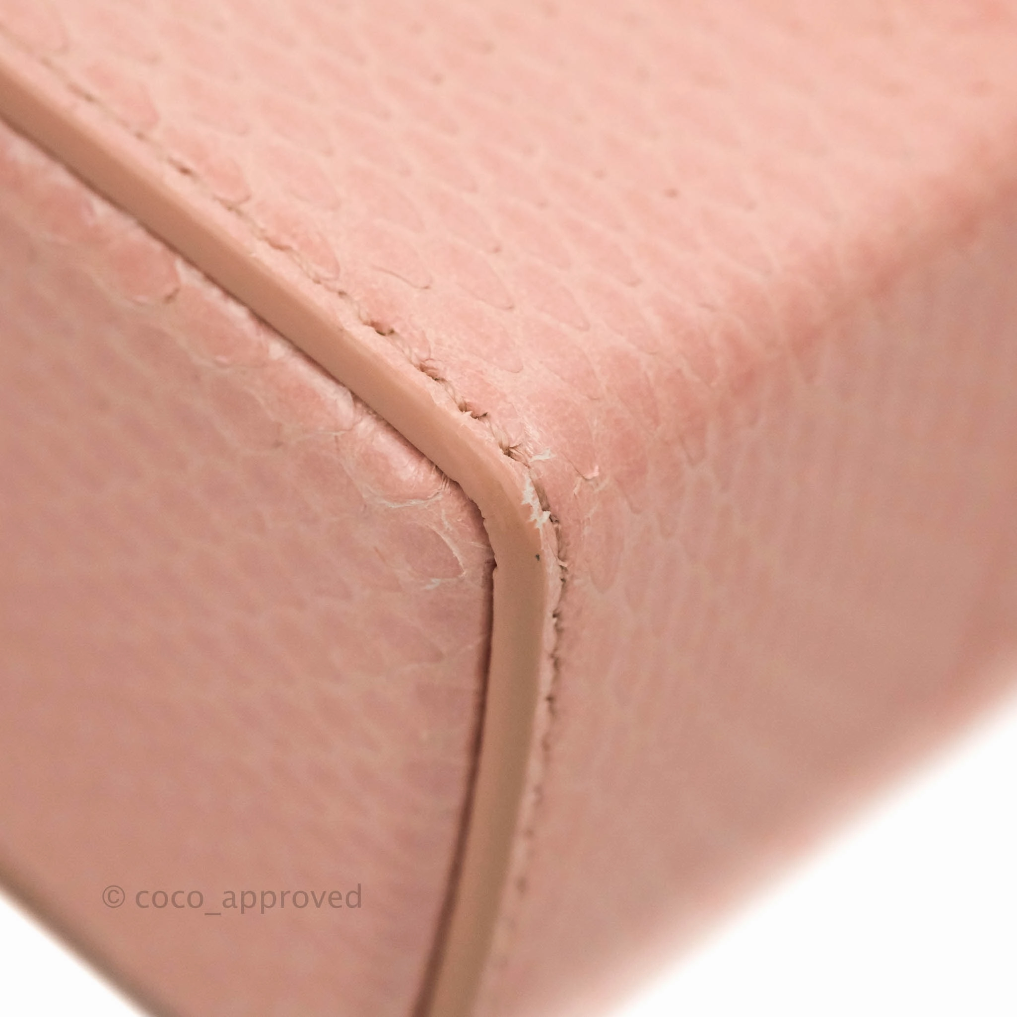 Christian Dior 30 Montaigne Box Bag Python Rose Des Vents