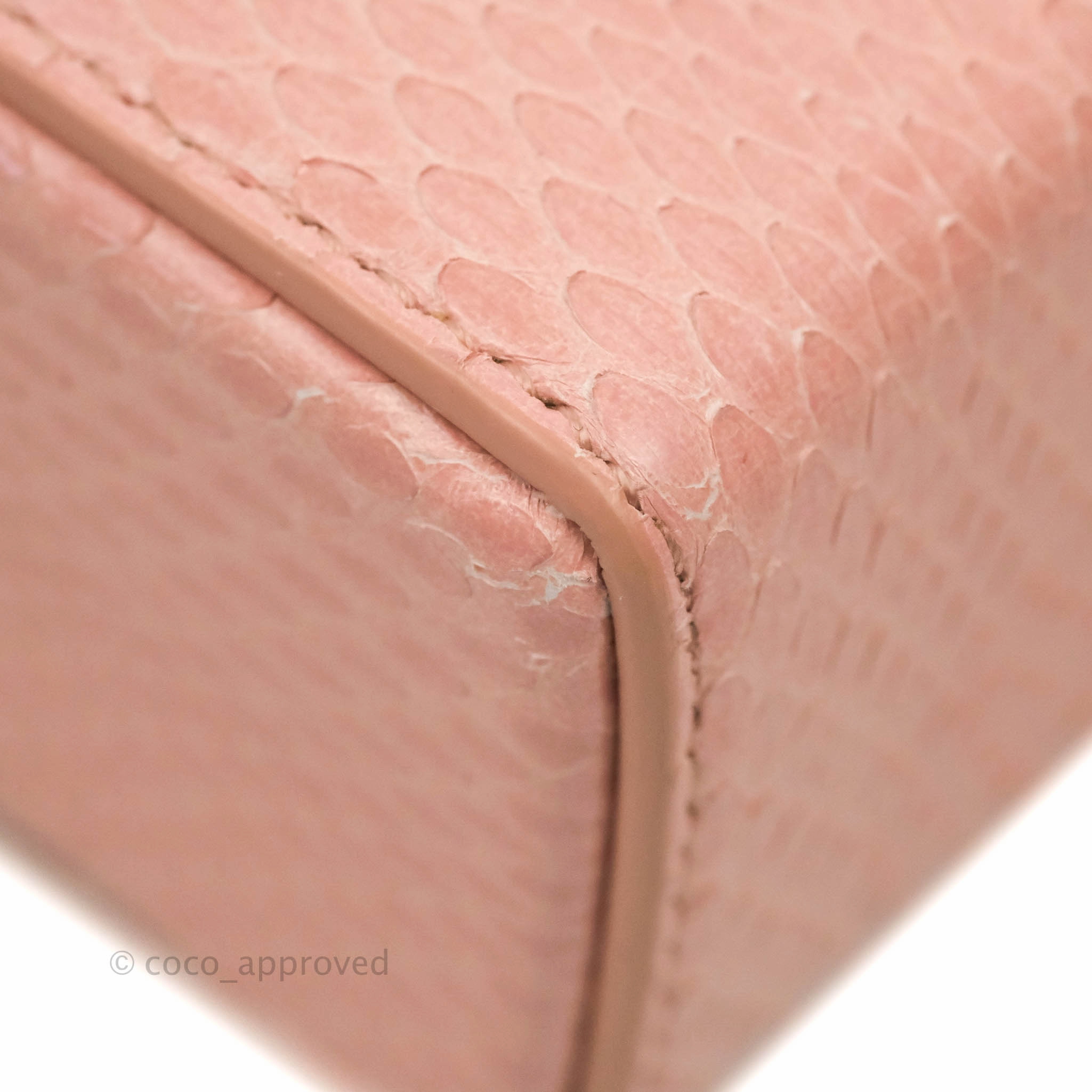 Christian Dior 30 Montaigne Box Bag Python Rose Des Vents