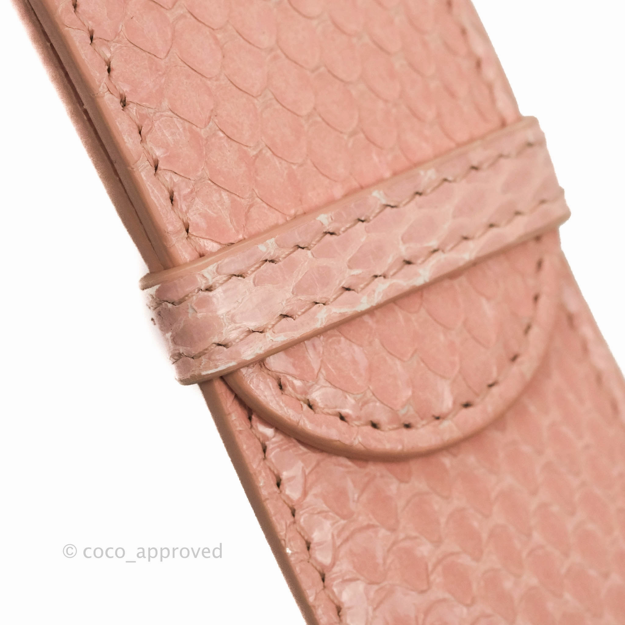 Christian Dior 30 Montaigne Box Bag Python Rose Des Vents