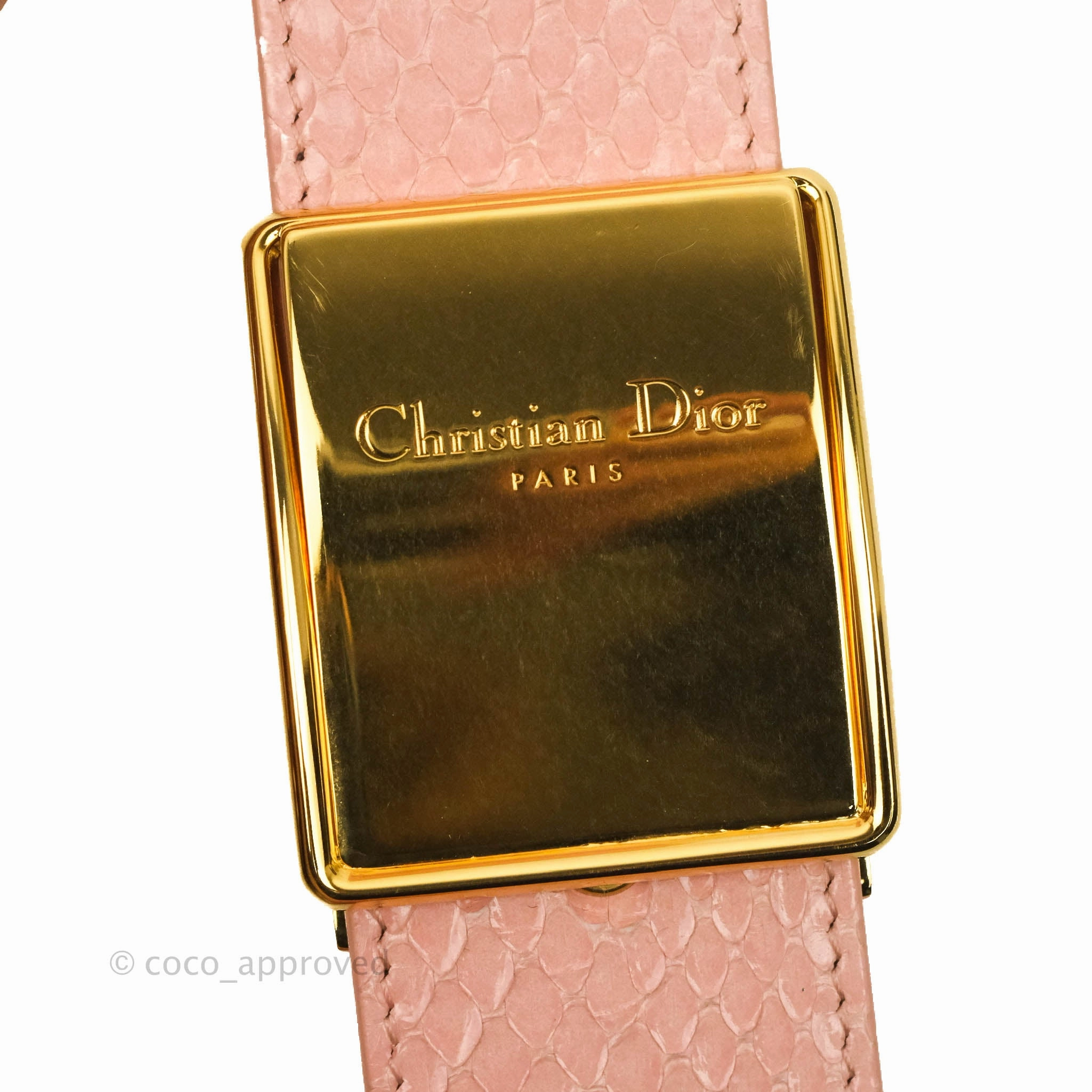 Christian Dior 30 Montaigne Box Bag Python Rose Des Vents